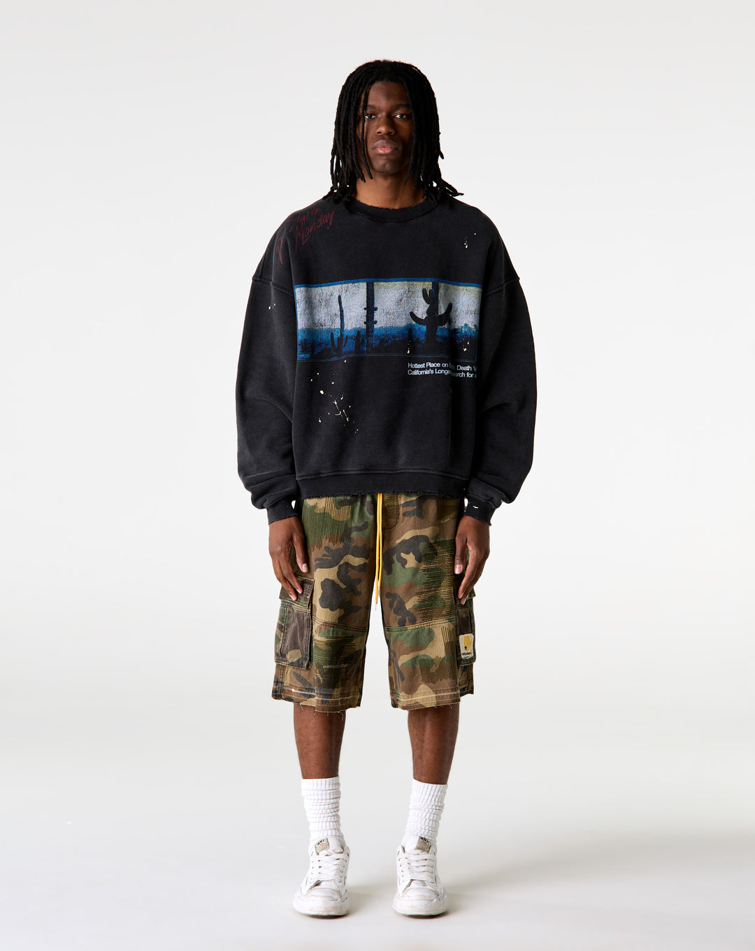 Diet Starts Monday Camo Cargo Shorts - XHIBITION