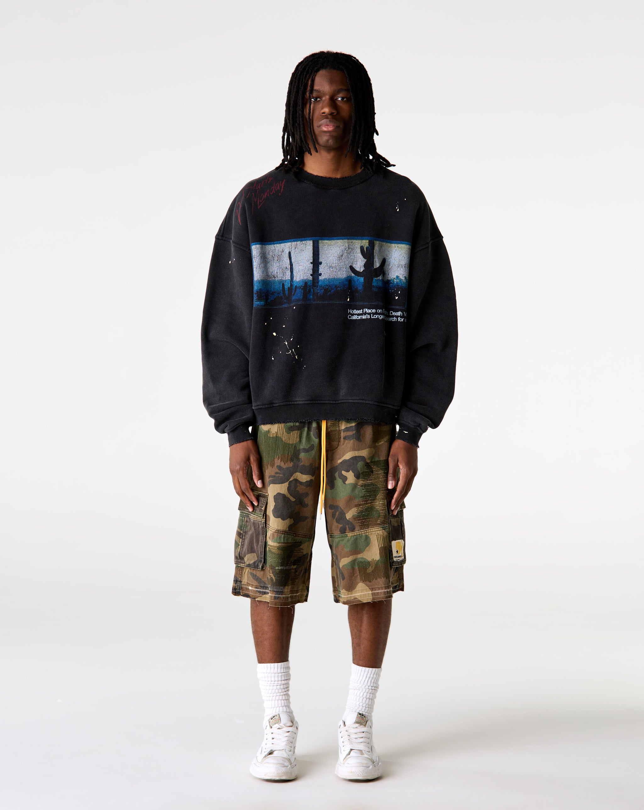 Diet Starts Monday Camo Cargo Shorts - XHIBITION