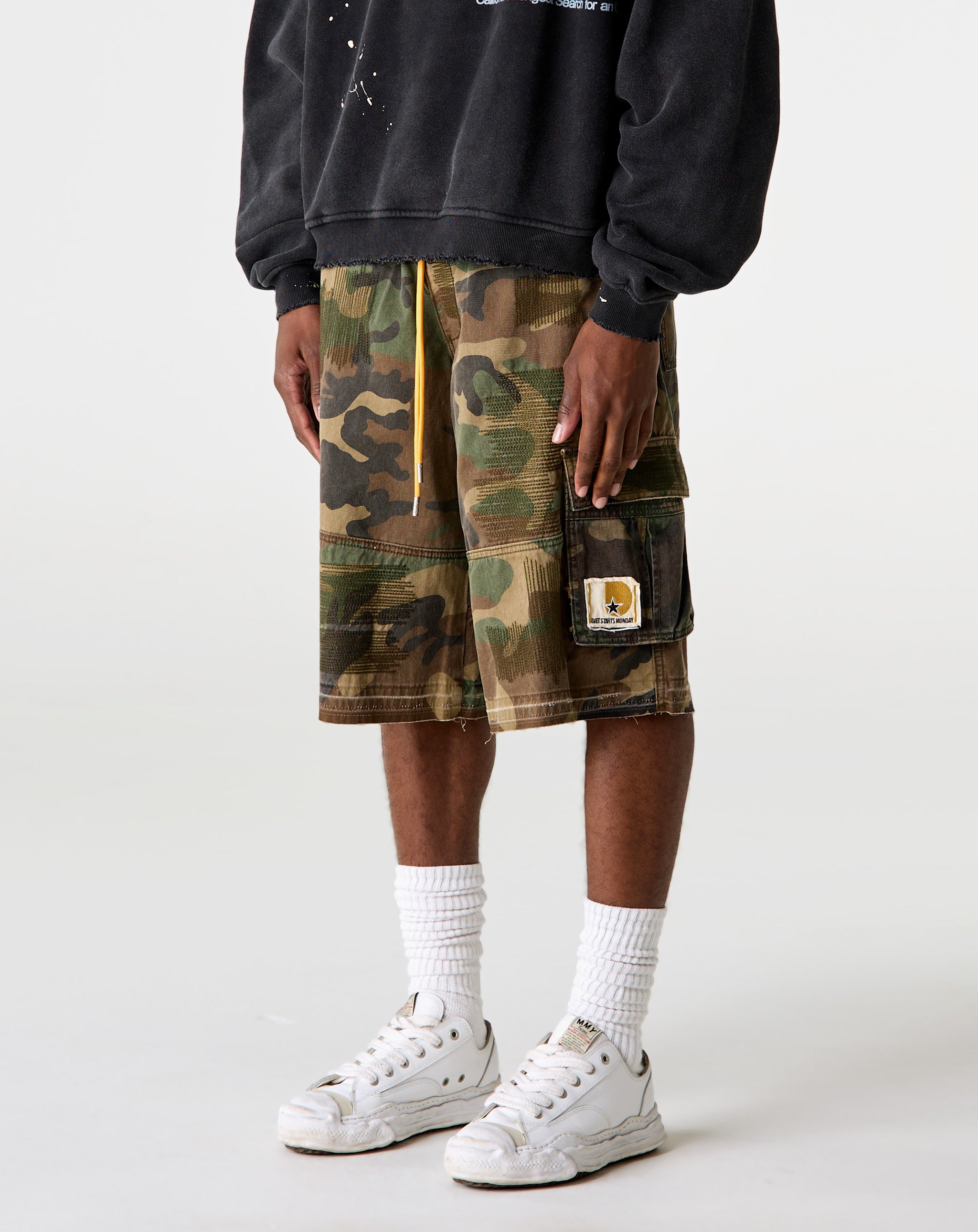 Diet Starts Monday Camo Cargo Shorts - XHIBITION