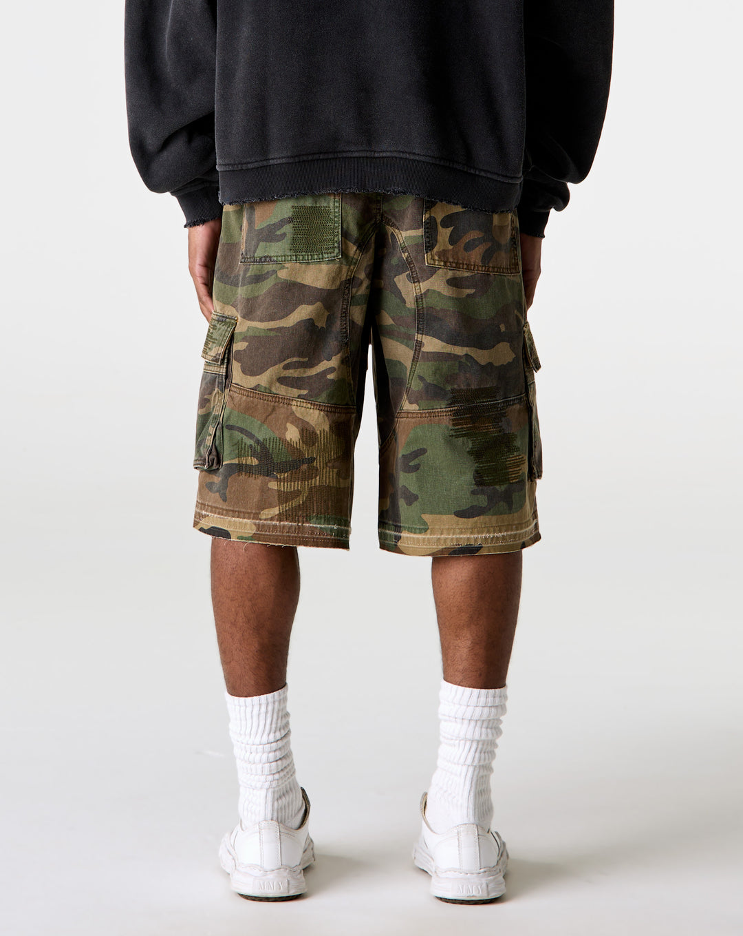 Diet Starts Monday Camo Cargo Shorts - XHIBITION