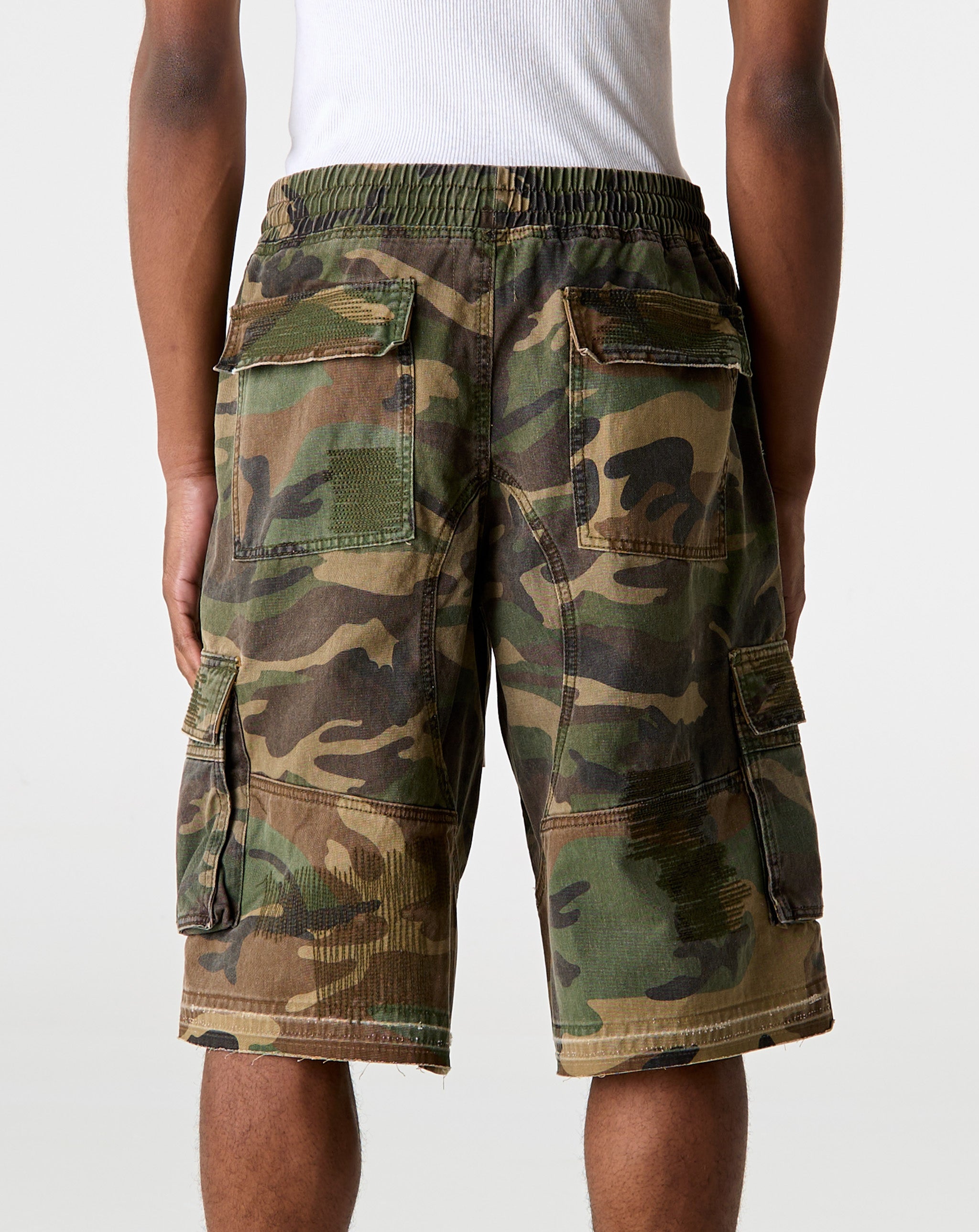 Diet Starts Monday Camo Cargo Shorts - XHIBITION