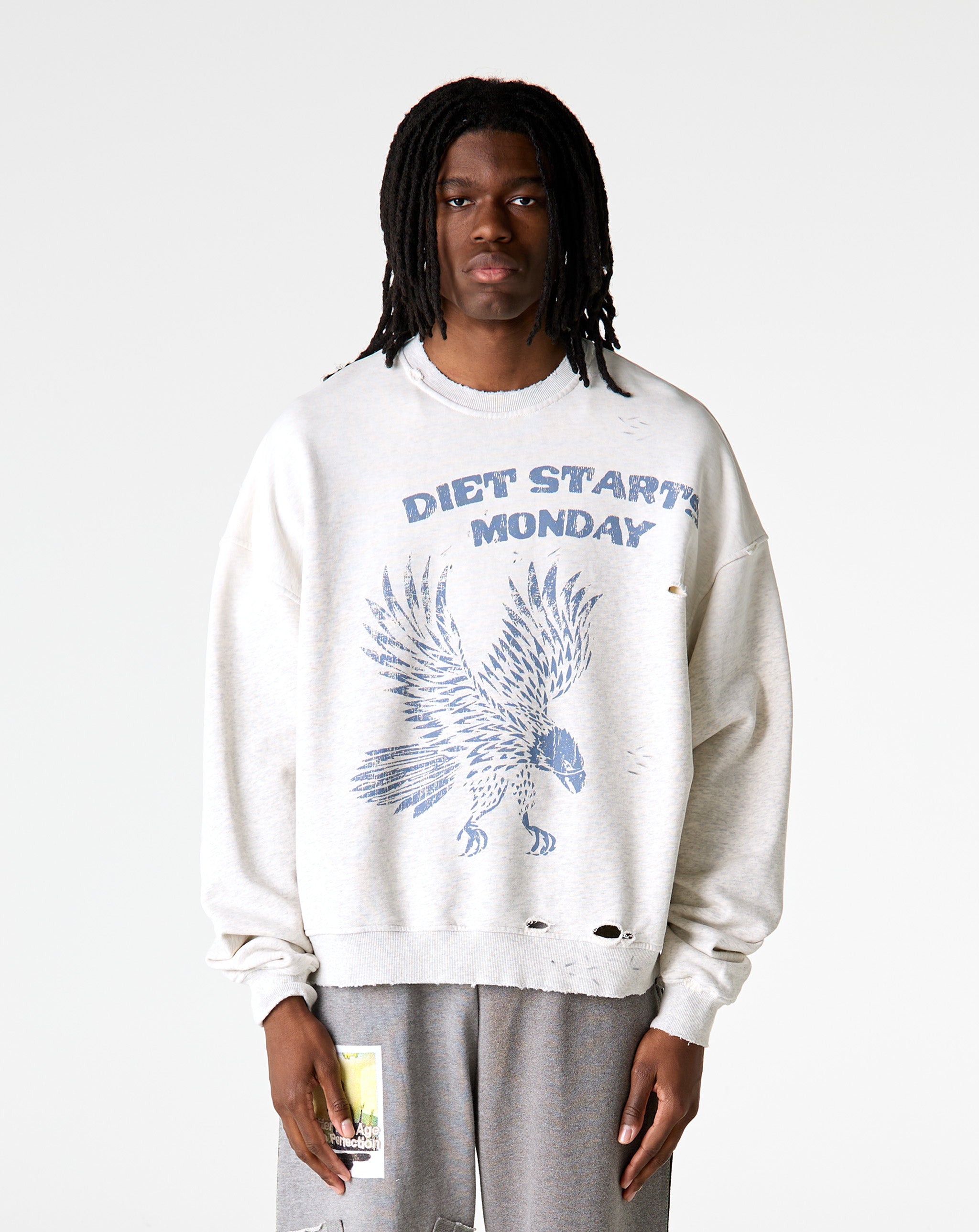 Diet Starts Monday Eagle Sweatshirt - XHIBITION