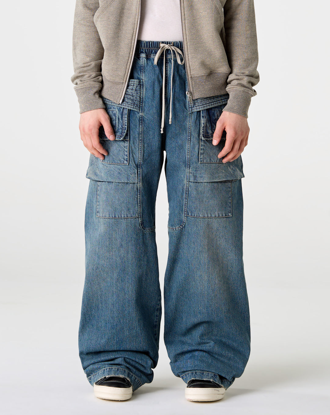 Rick Owens DRKSHDW Creatch Wide Drawstring Cargo - XHIBITION