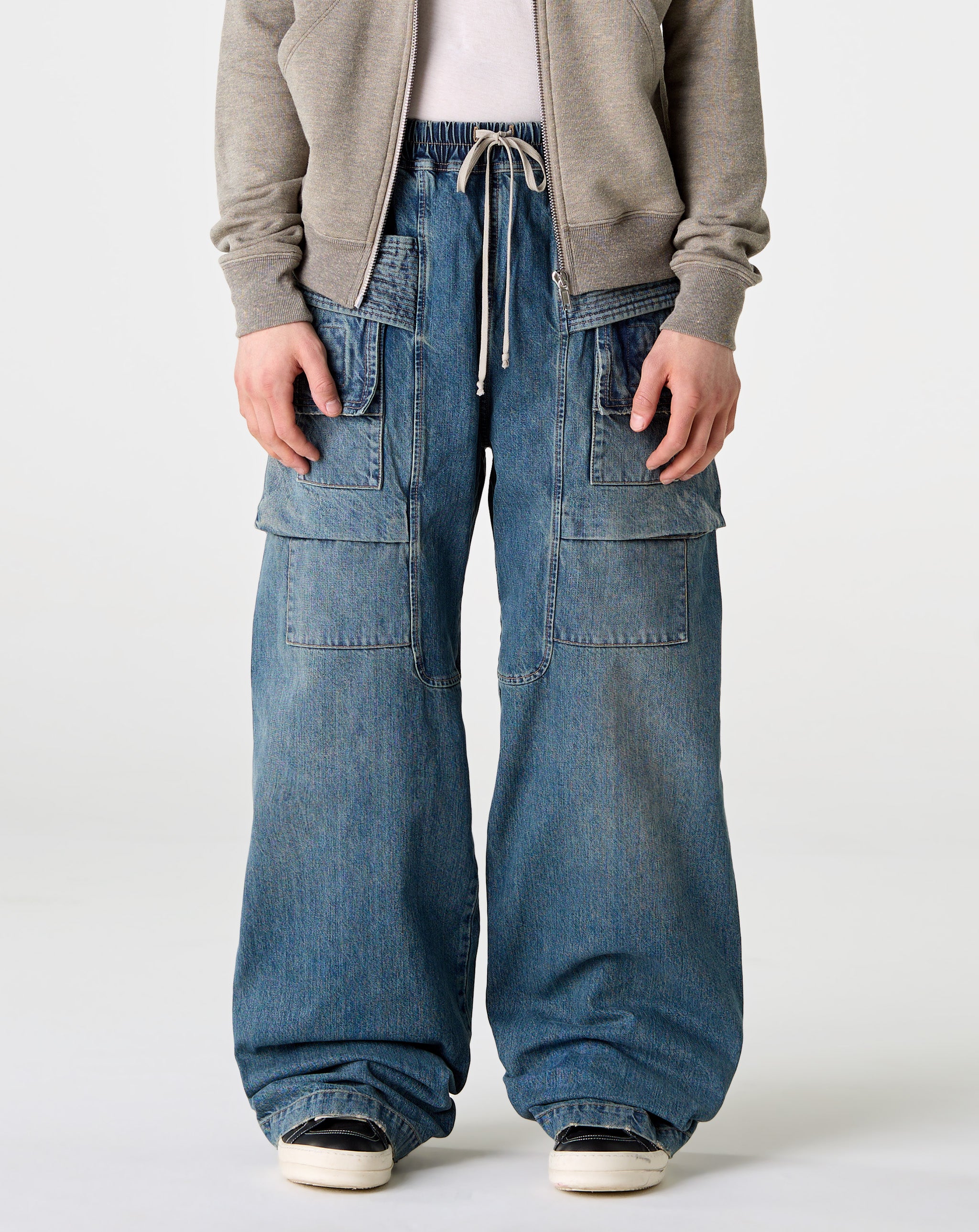 Rick Owens DRKSHDW Creatch Wide Drawstring Cargo - XHIBITION