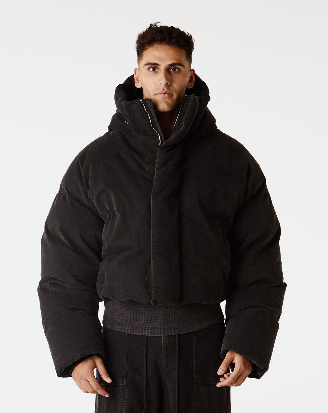 Entire Studios - Mml Hooded Cotton Puffer - Iron – Cheap Ida-step 