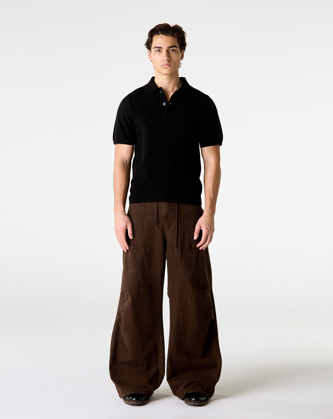 Entire Studios Short Sleeve Knit Polo - XHIBITION