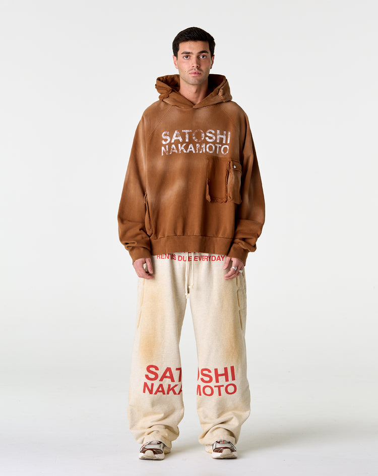 Satoshi Nakamoto Satoshi Cargo Hoodie - XHIBITION