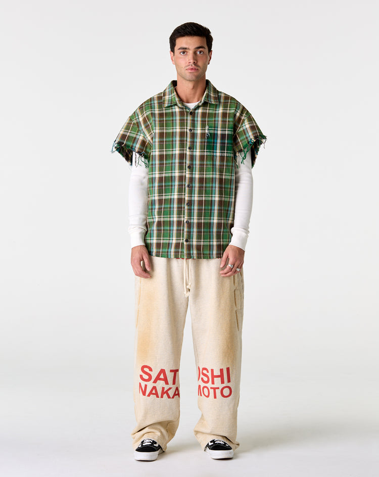 Satoshi Nakamoto Bender Cut Off Flannel - XHIBITION
