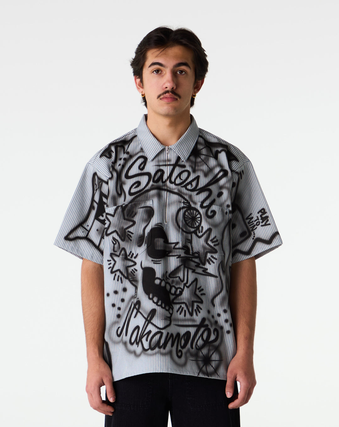 Satoshi Nakamoto Abandoned Theme Park Half Zip - XHIBITION