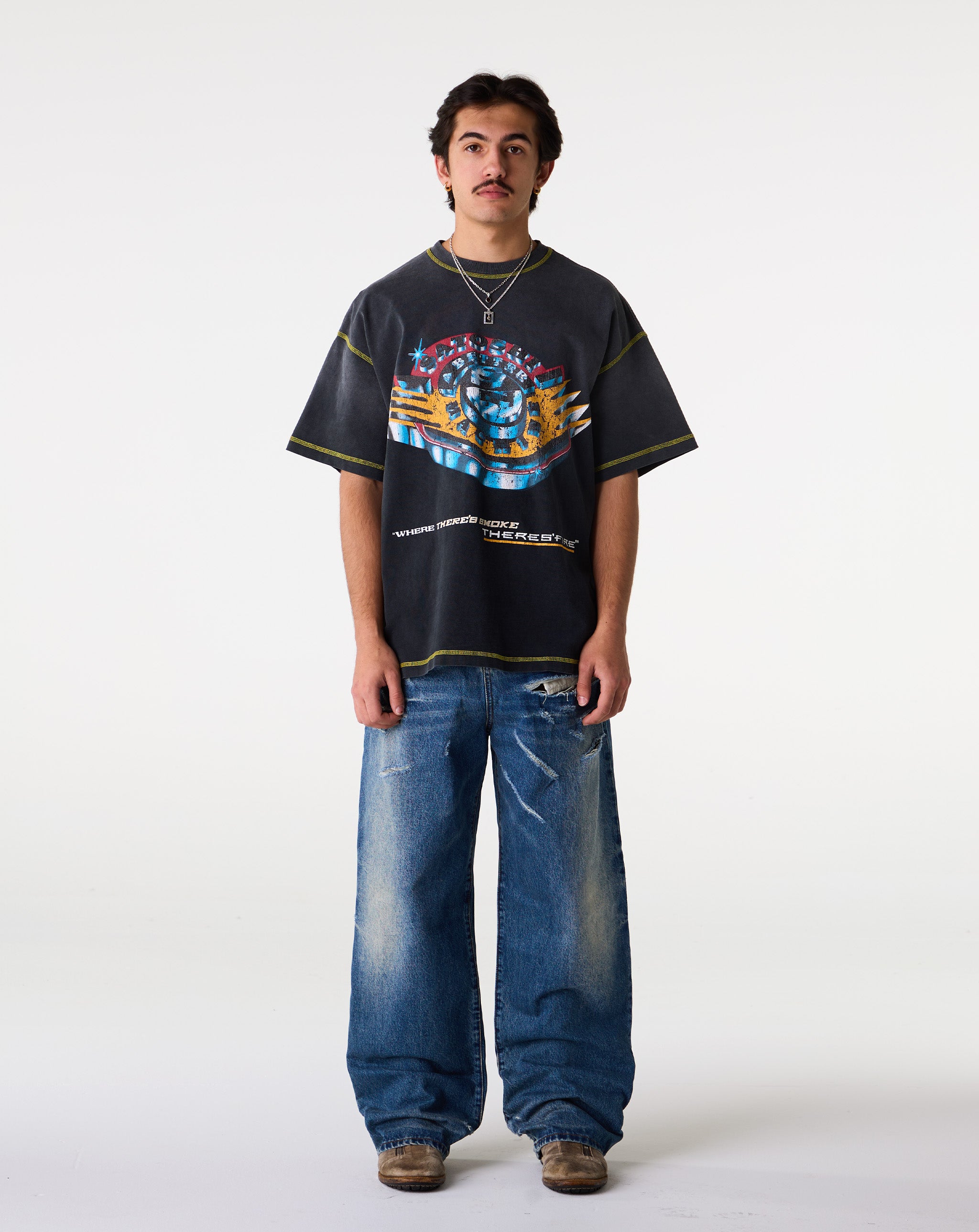 Satoshi Nakamoto Where There's Smoke, There's Fire T-Shirt - XHIBITION