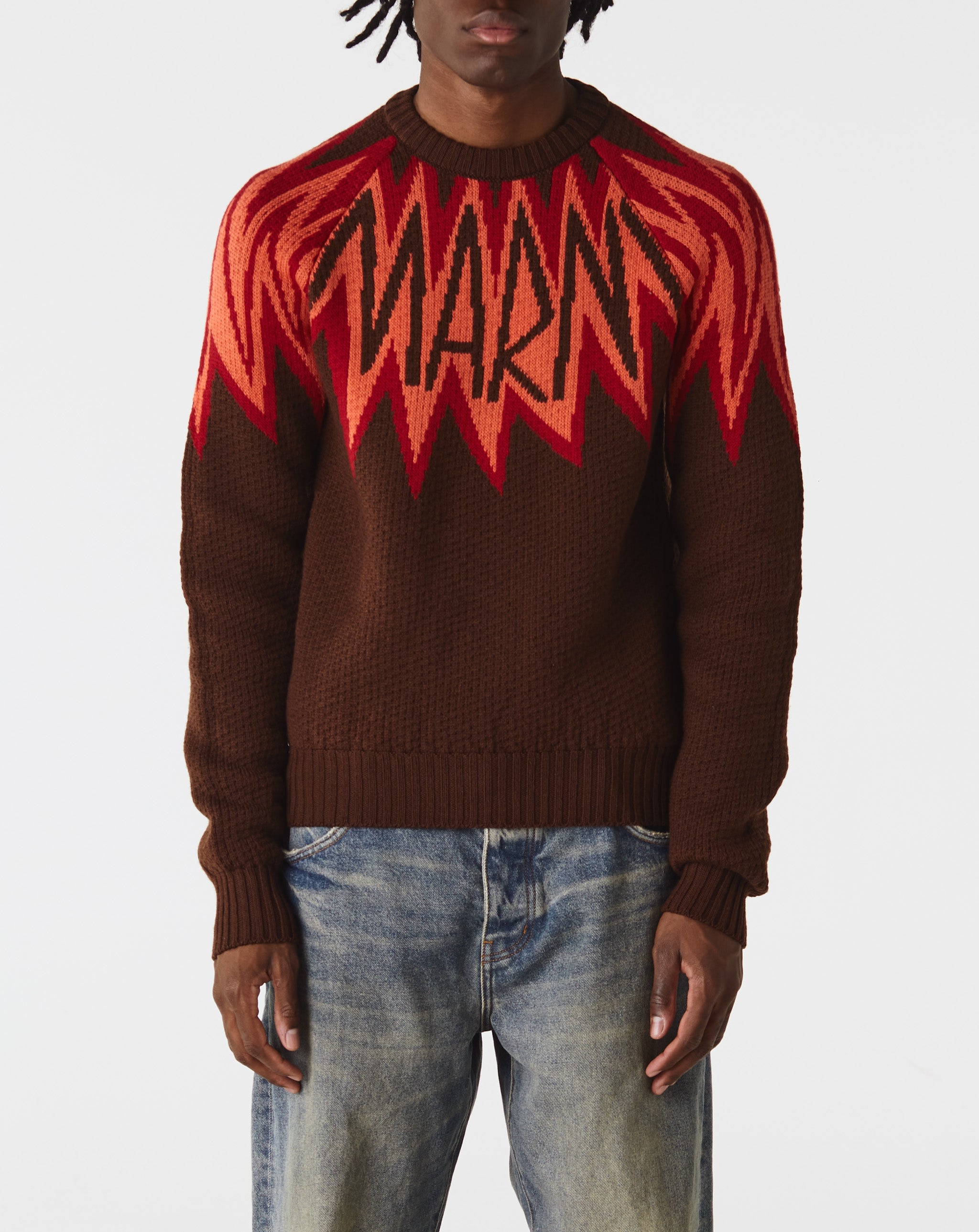 Marni Fire Island Logo Roundneck Sweater  - XHIBITION