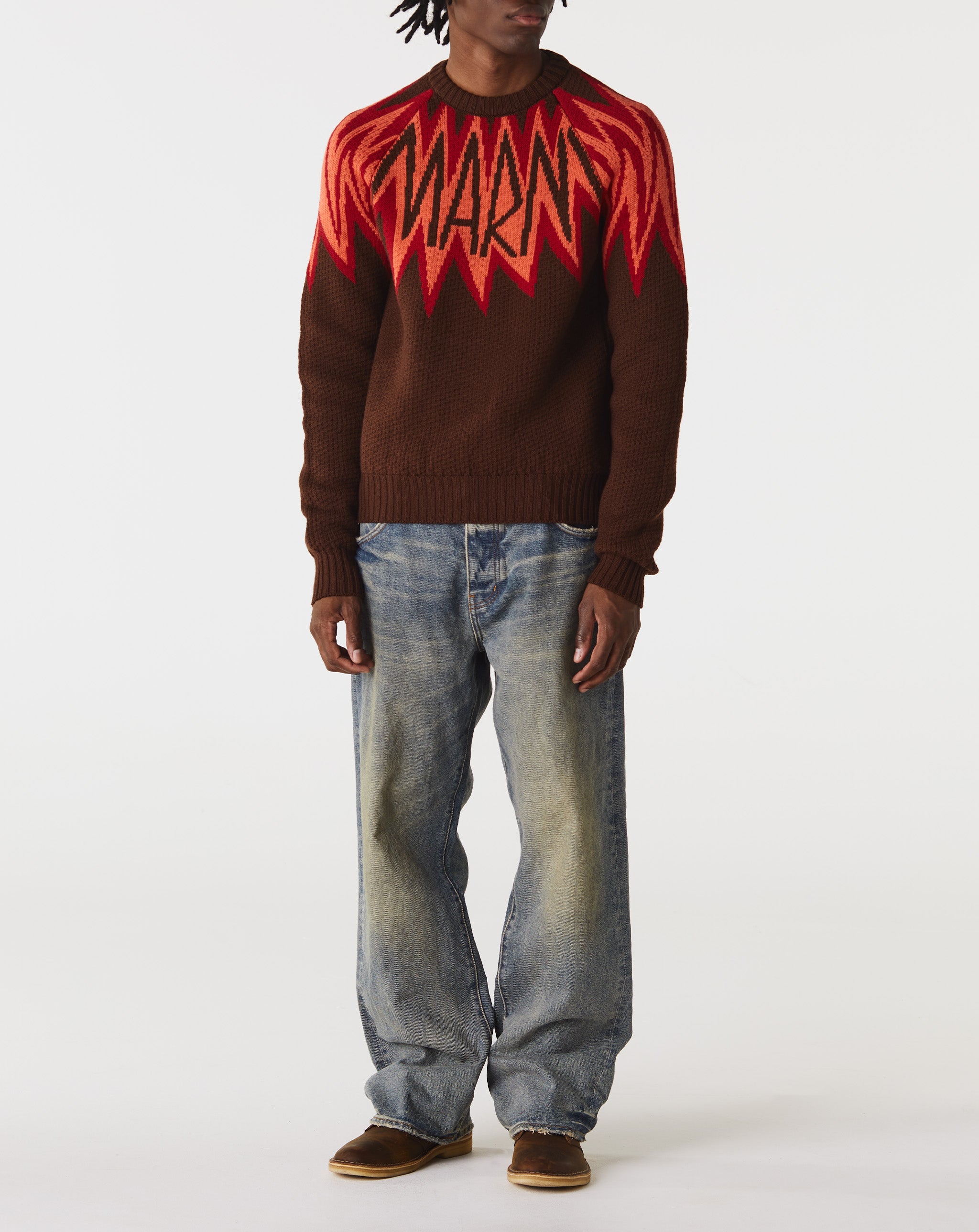 Marni Fire Island Logo Roundneck Sweater  - XHIBITION