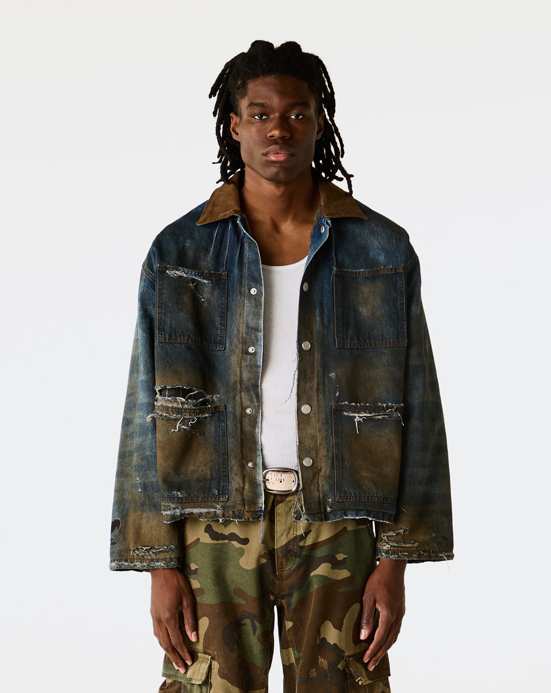 Basketcase Gallery Haystack Denim Jacket - XHIBITION