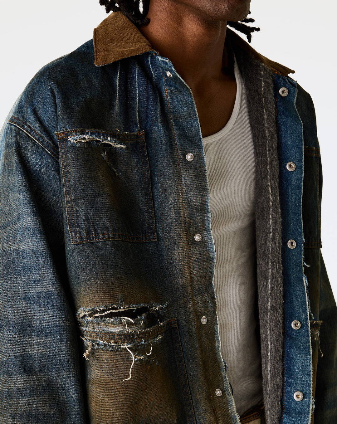 Basketcase Gallery Haystack Denim Jacket - XHIBITION