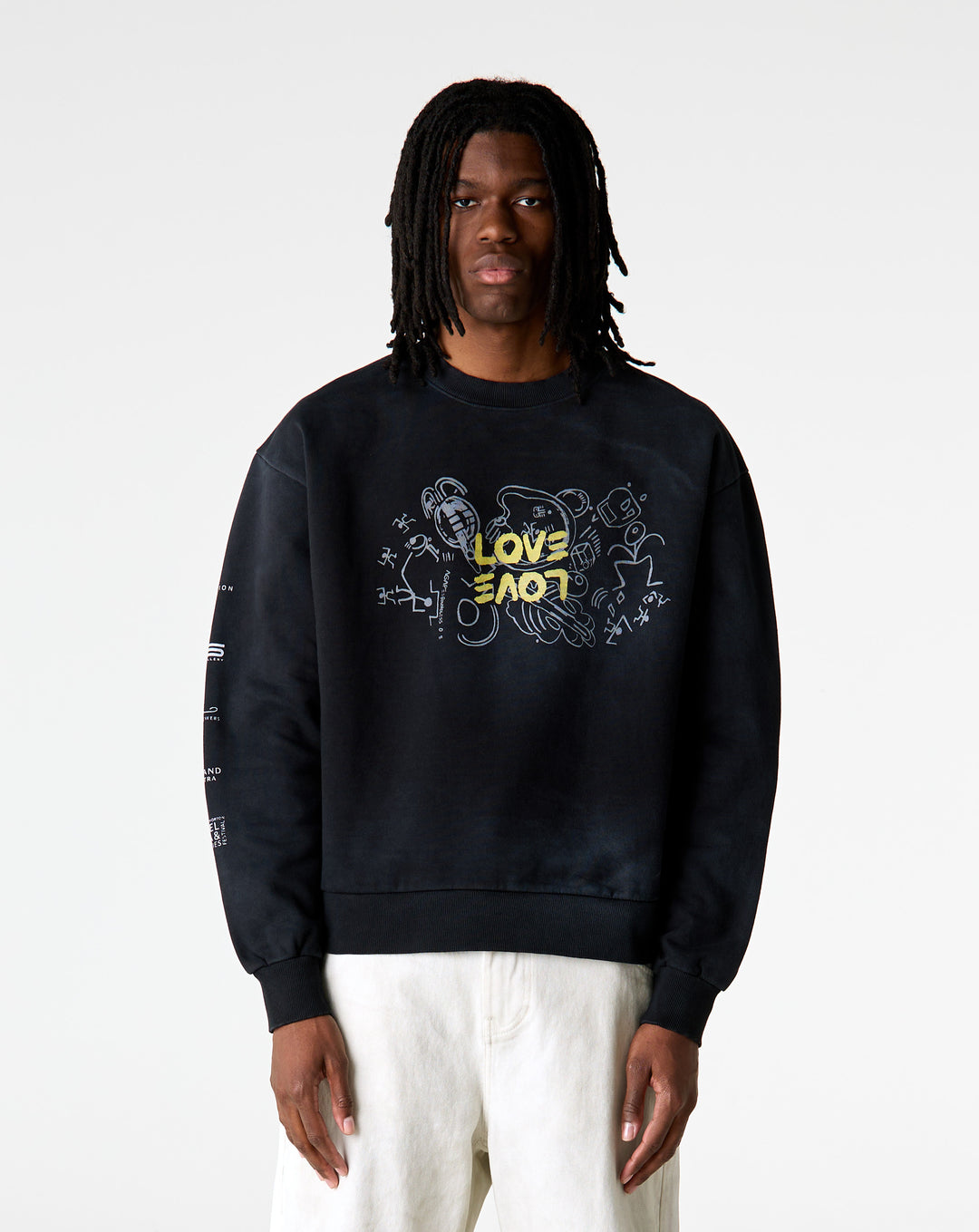 Halim Flowers Love/Love Crewneck Sweatshirt - XHIBITION