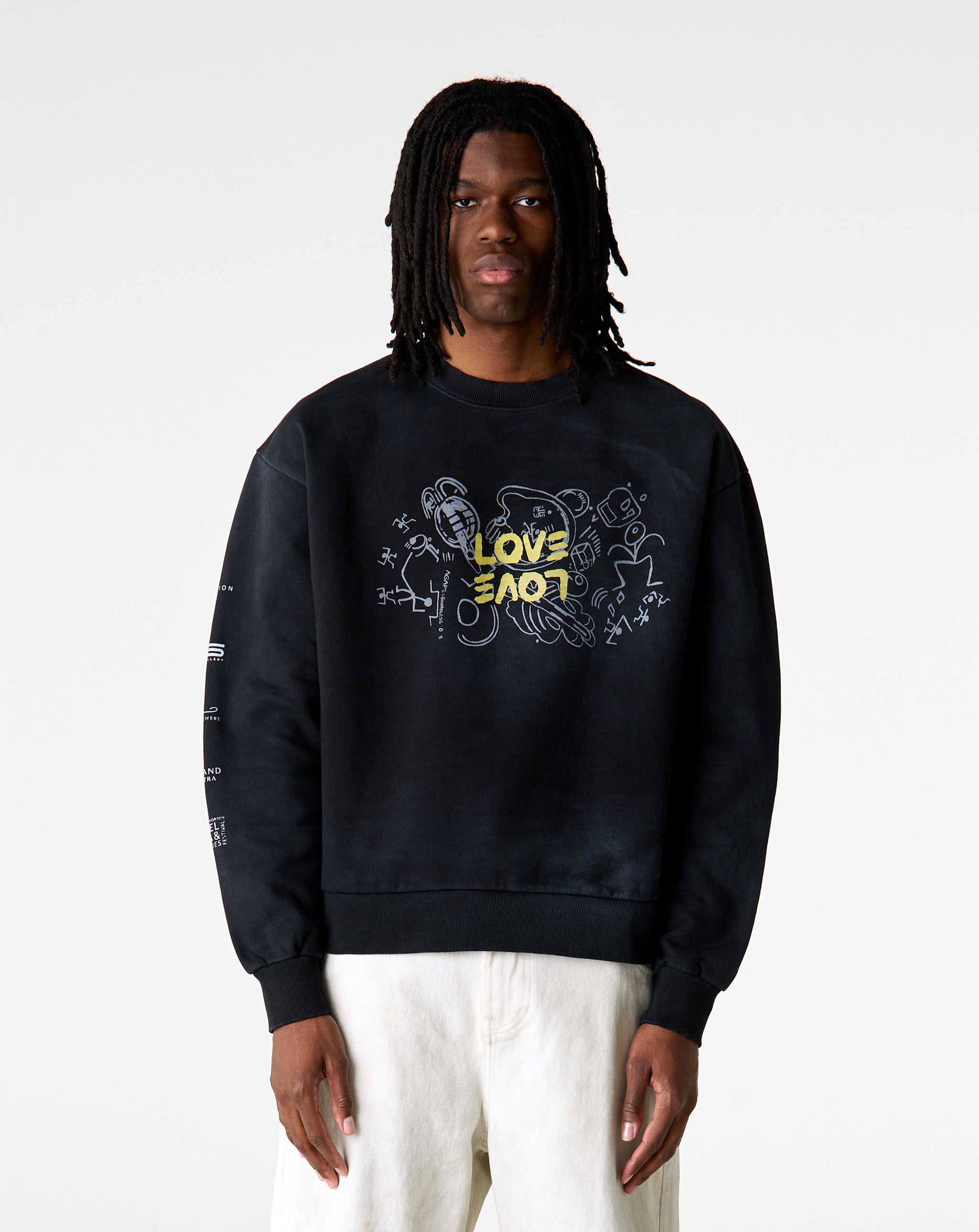 Halim Flowers Love/Love Crewneck Sweatshirt - XHIBITION