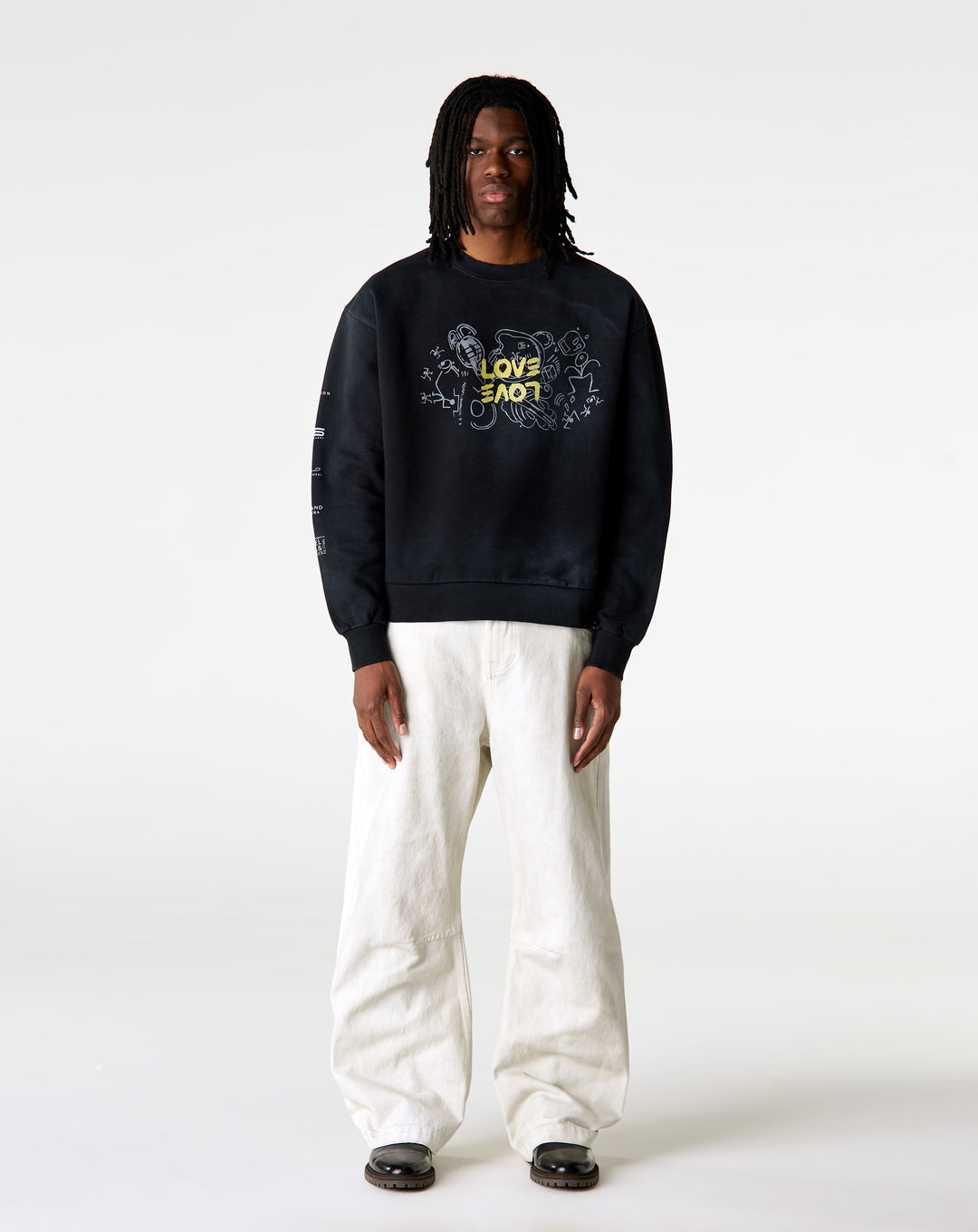 Halim Flowers Love/Love Crewneck Sweatshirt - XHIBITION