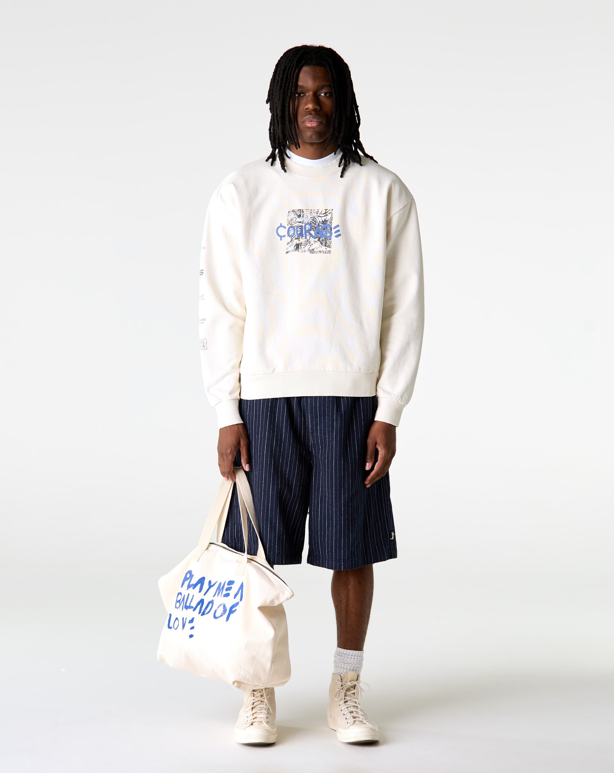 Halim Flowers Courage Crewneck Sweatshirt - XHIBITION