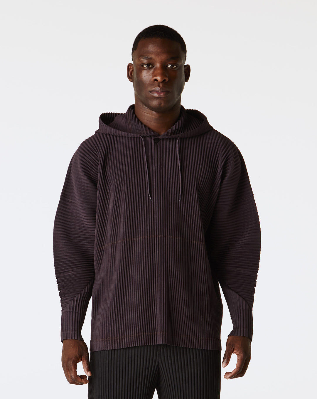 RB Hoodie - Homme Plissé Issey Miyake - cotton cotnrast stitch 