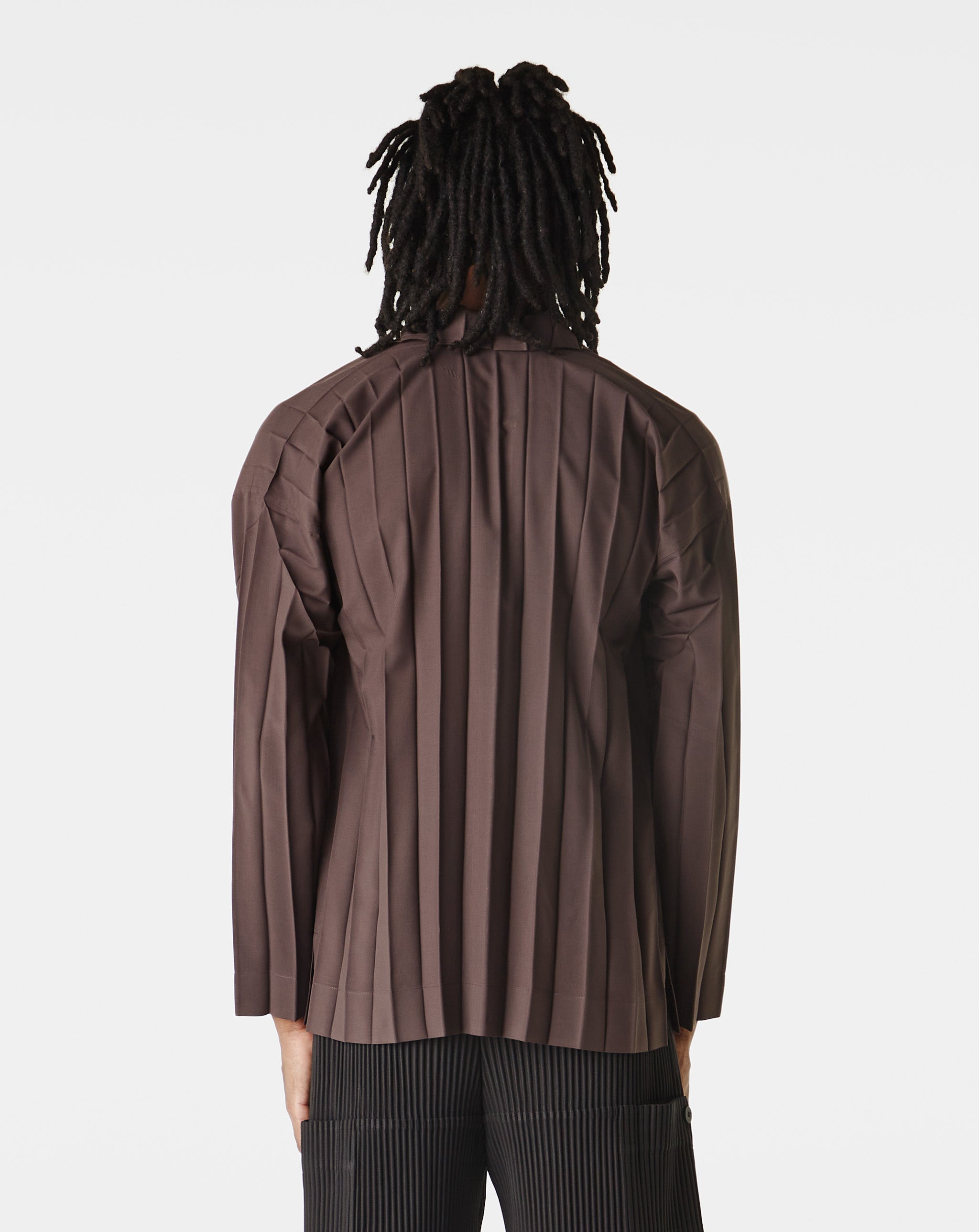 Homme Plissé Issey Miyake - Edge Shirt - Dark Brown – Xhibition