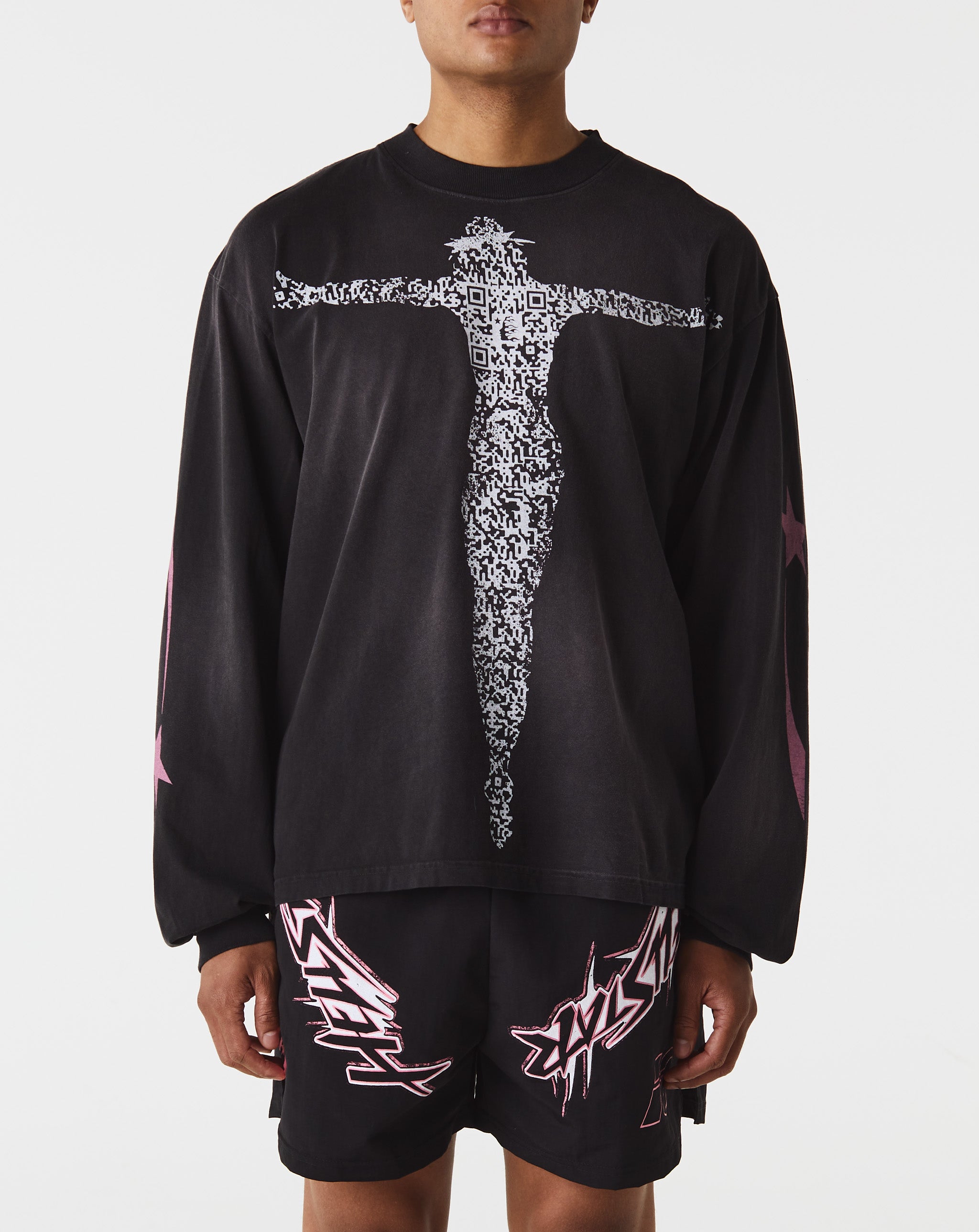 Hellstar QR Code Long Sleeve T-Shirt  - Cheap Atelier-lumieres Jordan outlet