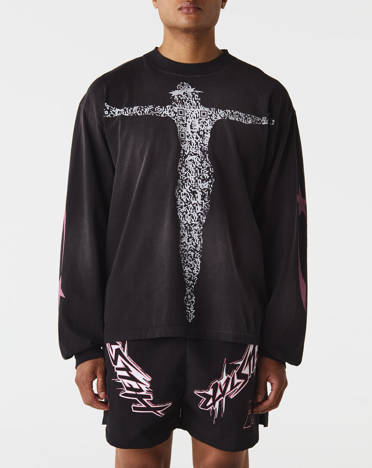 Hellstar QR Code Long Sleeve T-Shirt  - Cheap Urlfreeze Jordan outlet