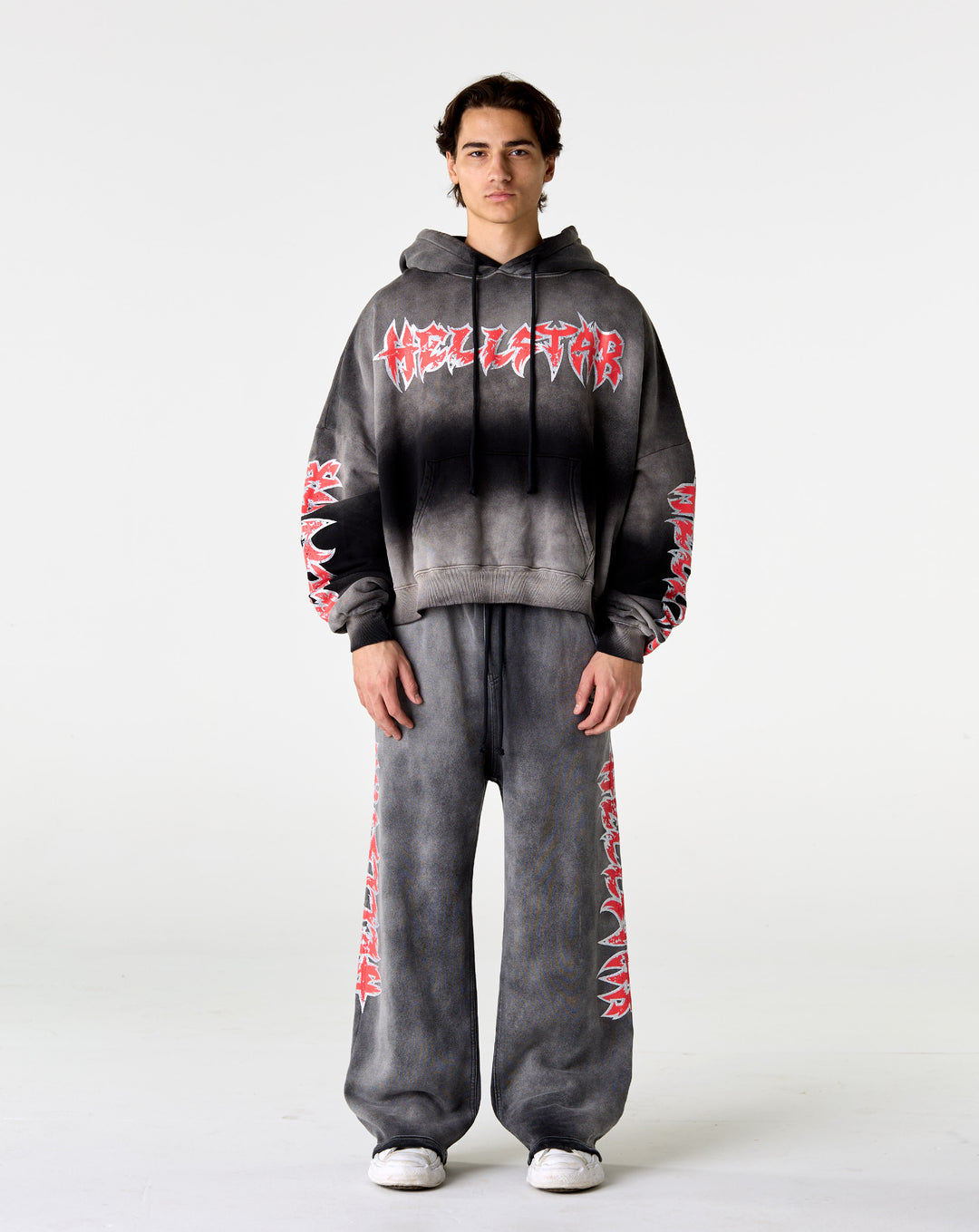 Hellstar Stars Shine Graffiti Hoodie - XHIBITION