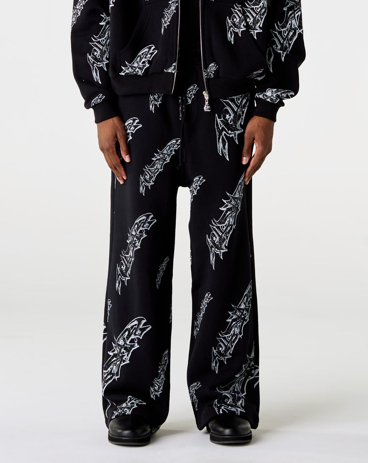 Hellstar Roll Print Graffiti Baggy Sweatpants - XHIBITION