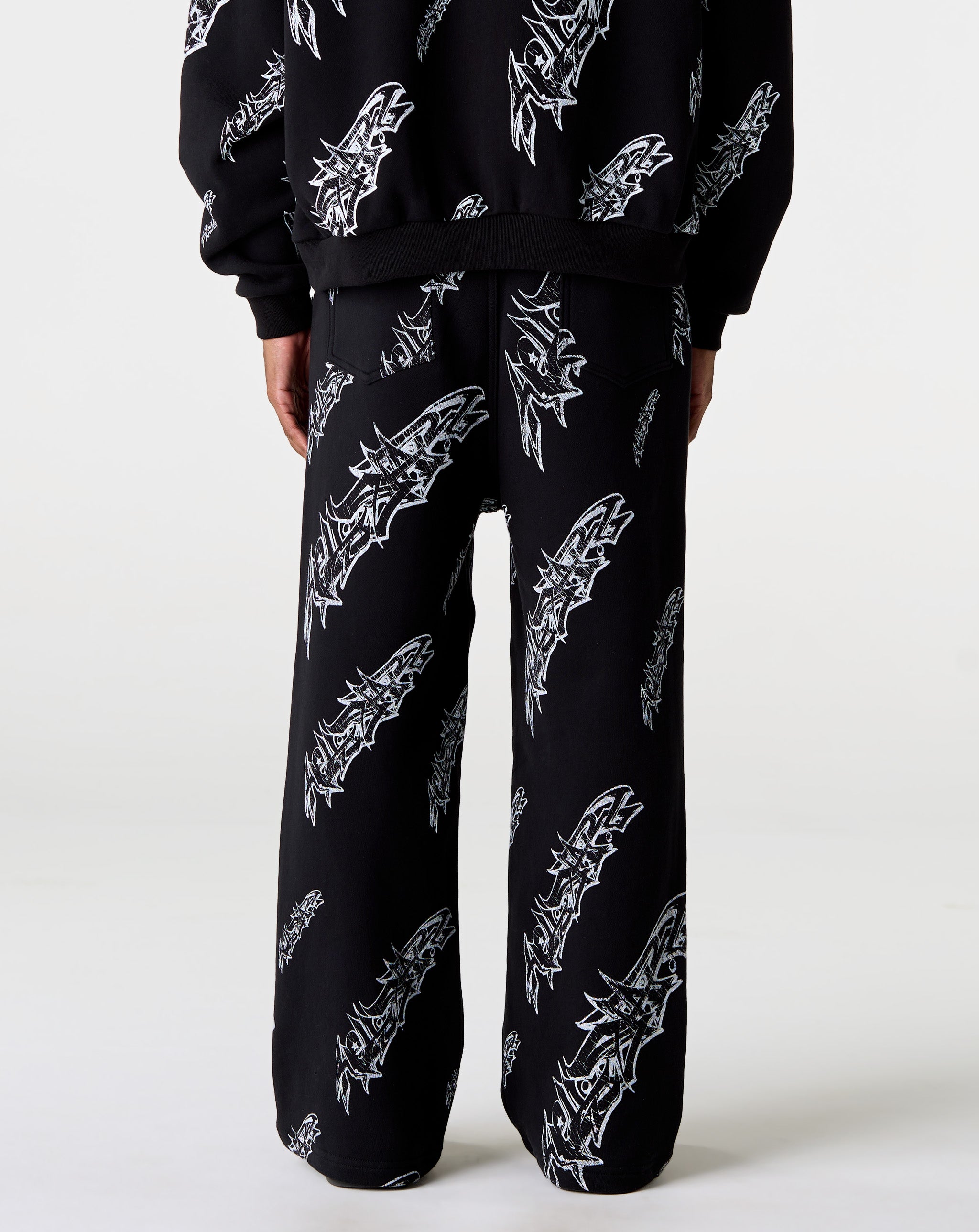Hellstar Roll Print Graffiti Baggy Sweatpants - XHIBITION
