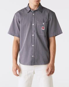 Louis Vuitton Monogram Short-sleeved Chambray Shirt Indigo. Size 4L