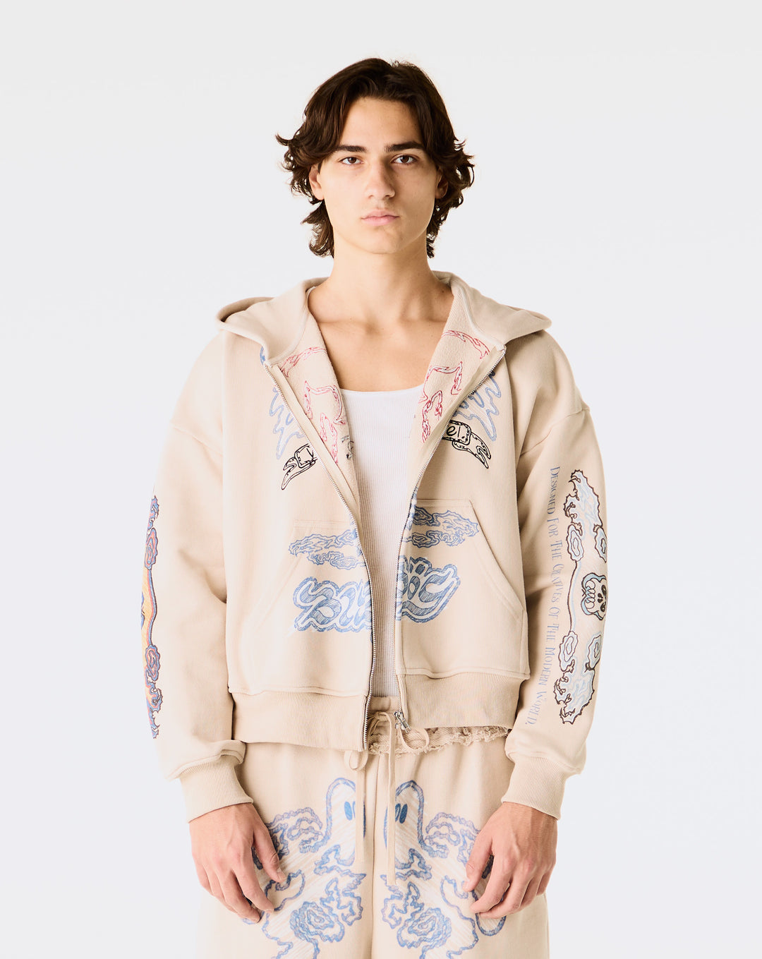 crescent moon lambskin jacket