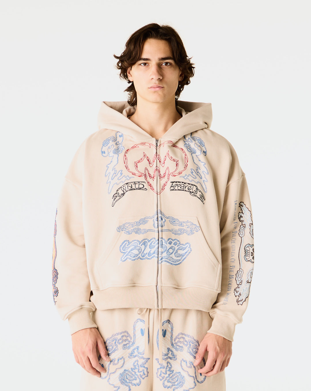 crescent moon lambskin jacket