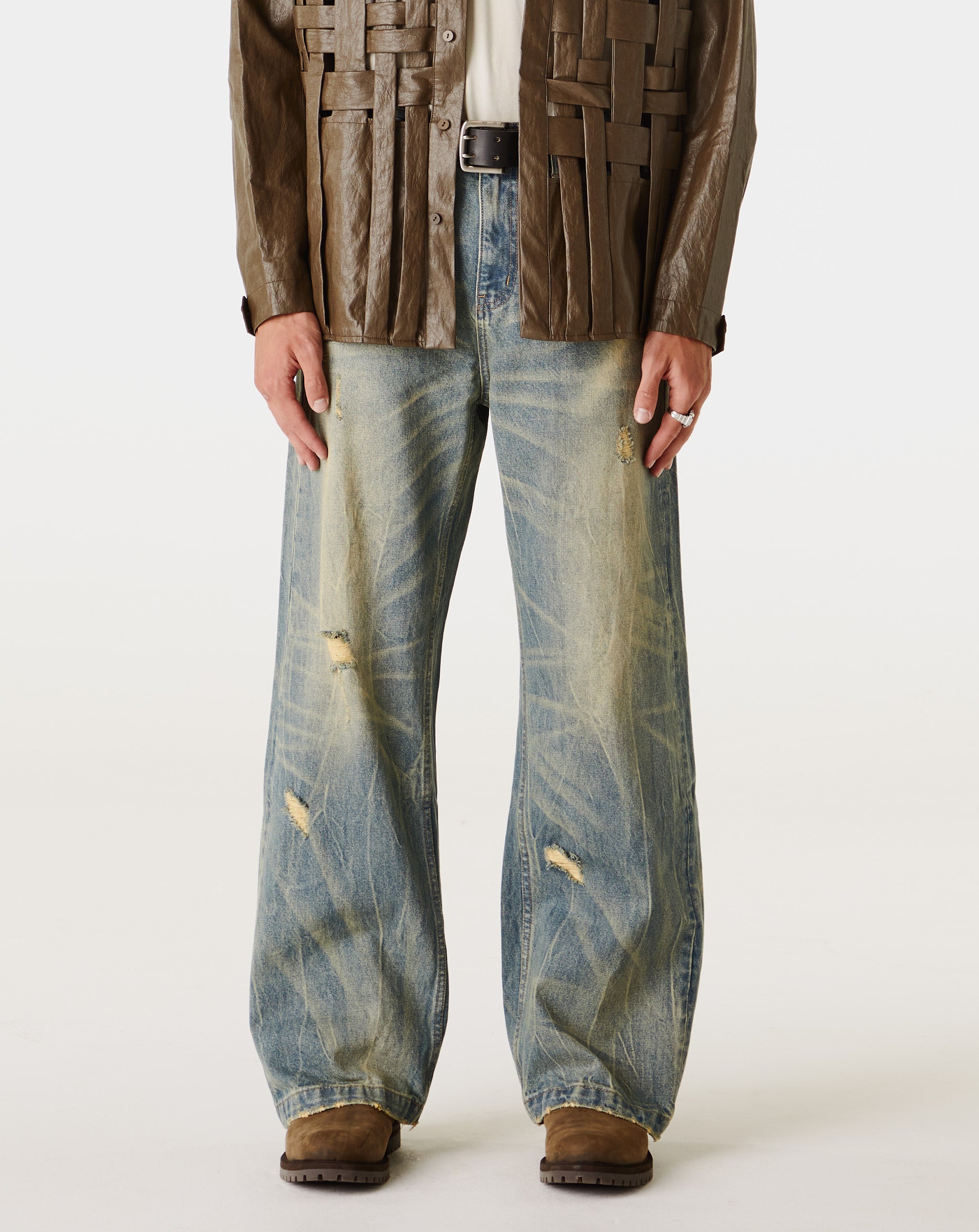 Simple Project - Nevada Wash Straight Denim - Washed Blue