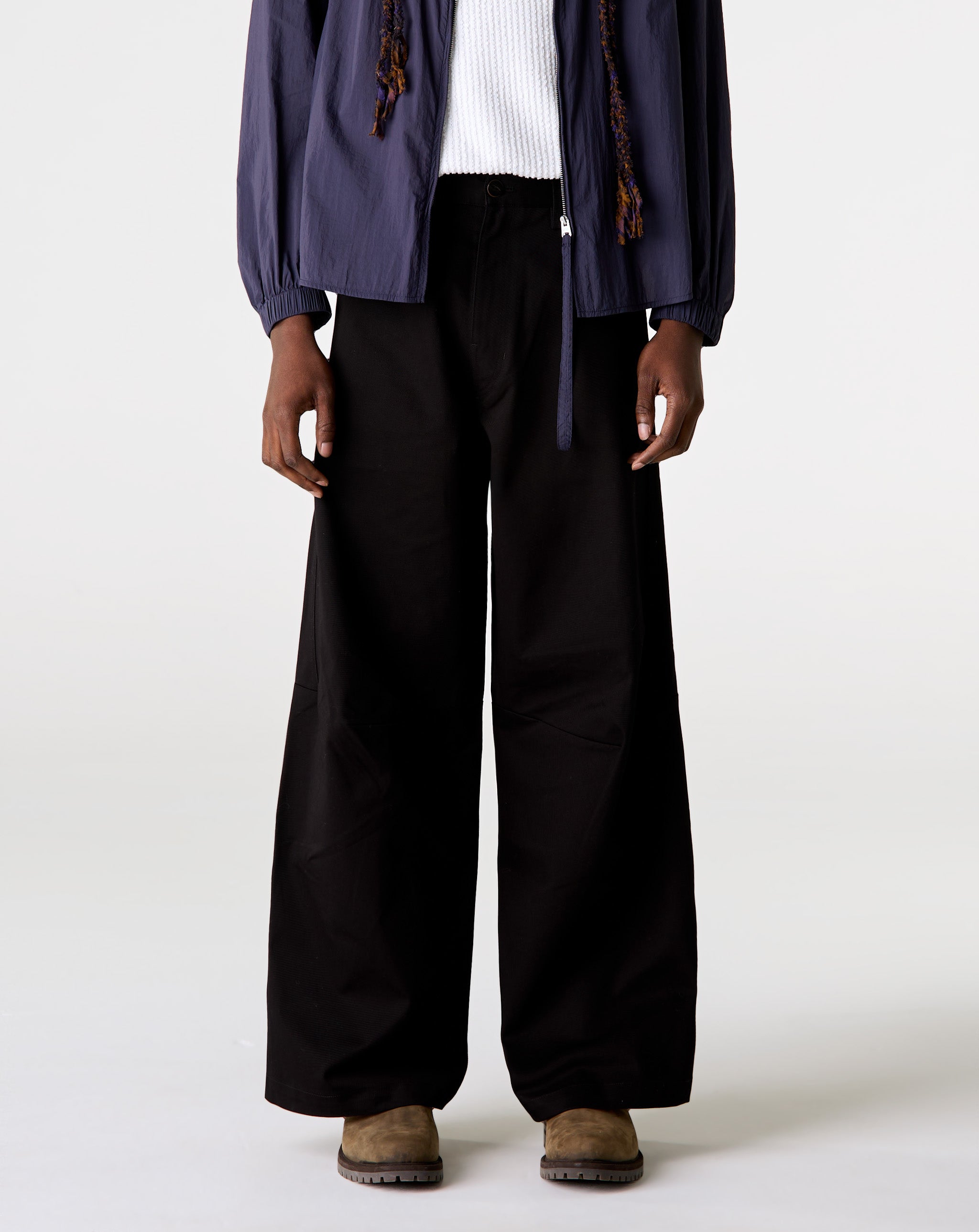Simple Project Darted Wide Cotton Trousers - XHIBITION