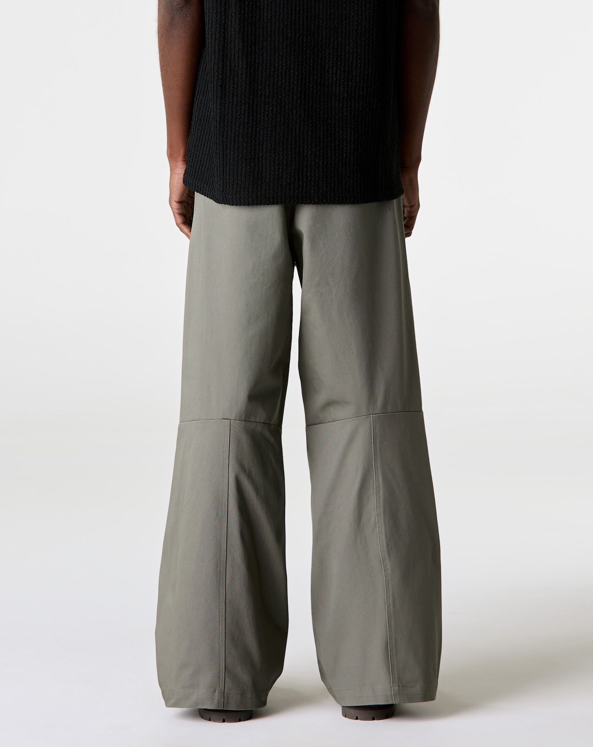 Simple Project Cotton Split Wide-Leg Trousers - XHIBITION