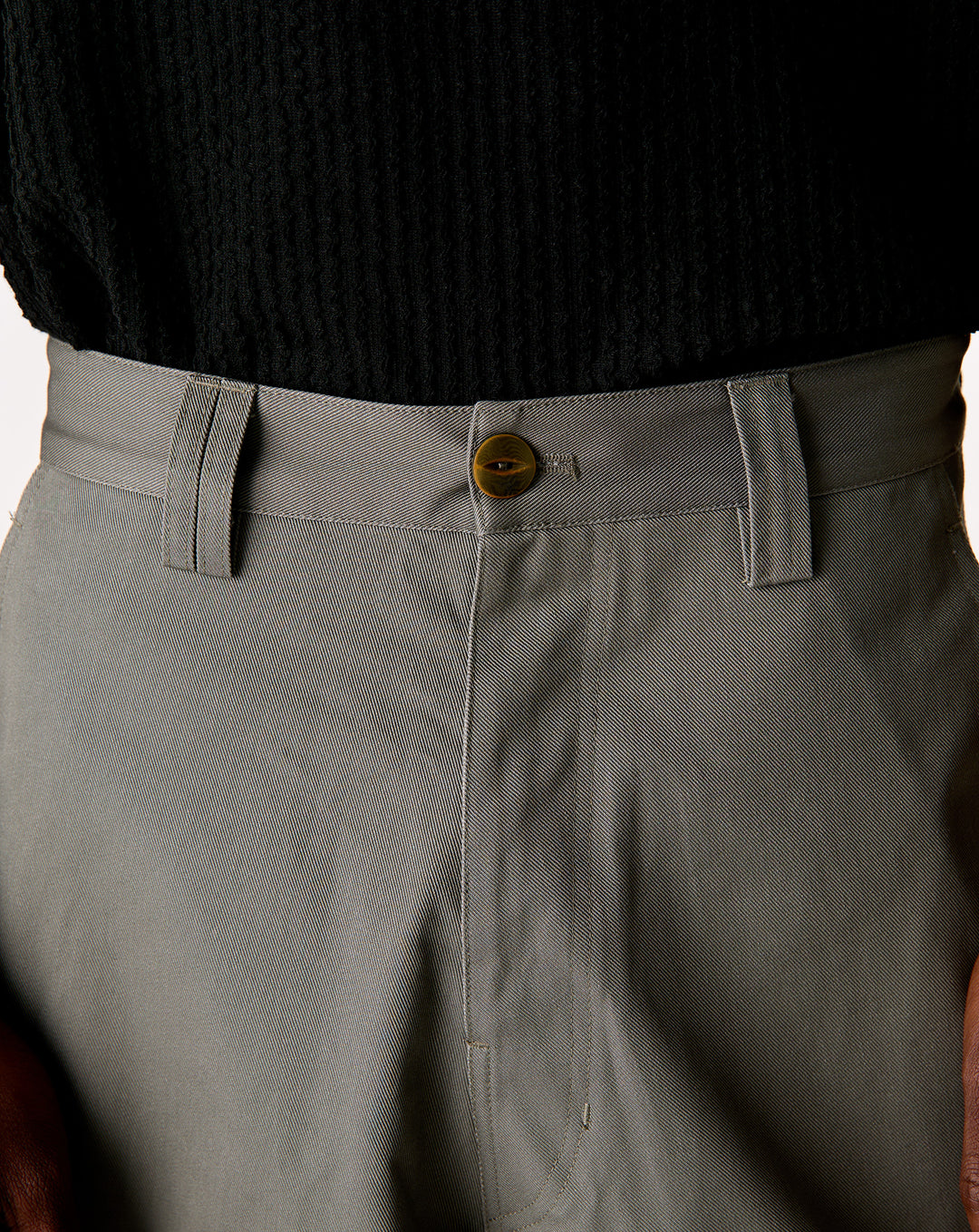 Simple Project Cotton Split Wide-Leg Trousers - XHIBITION
