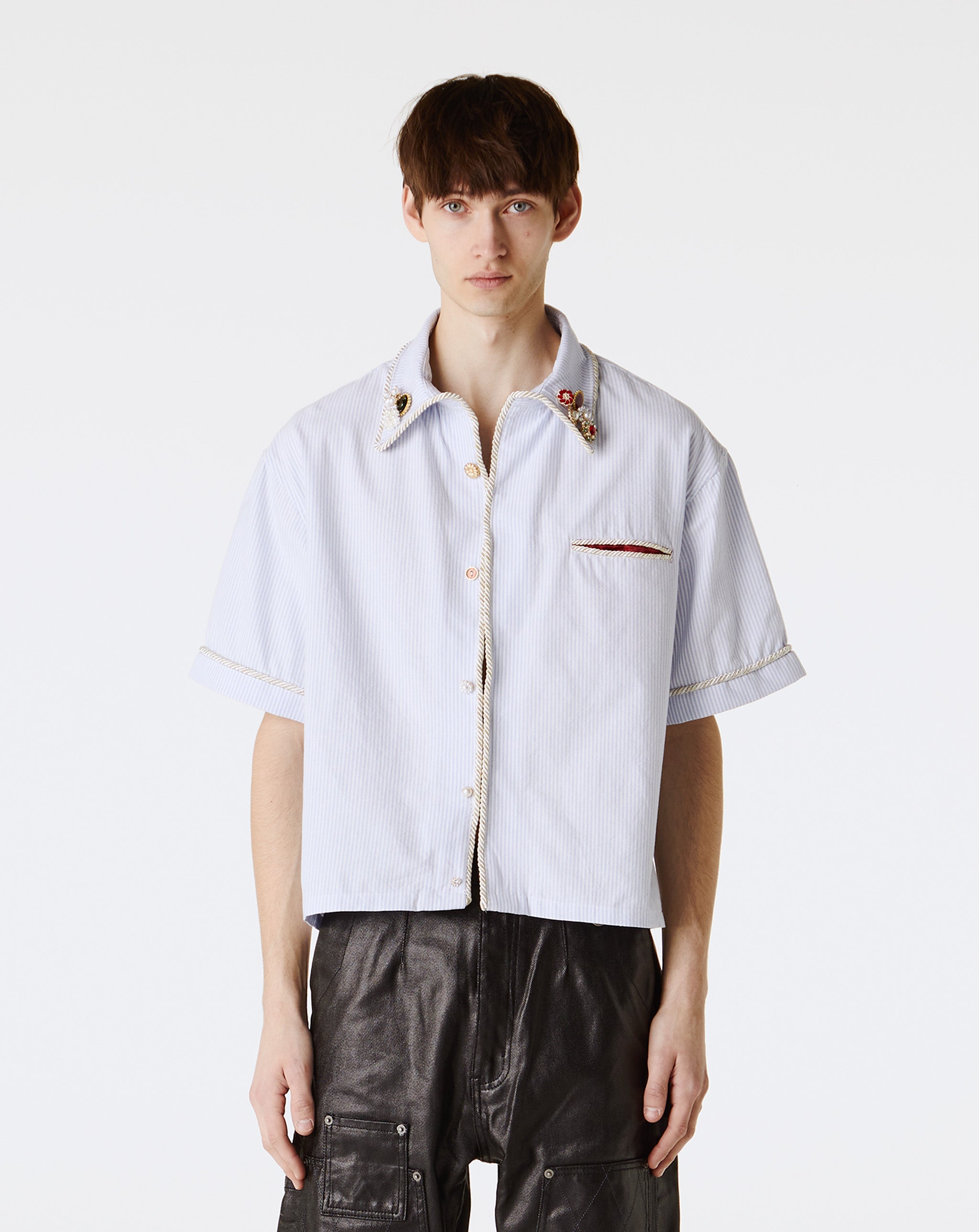 トップス kody phillips embellished lasso shirt Kody Phillips Embellished S/S Lasso Shirt 'Blue'