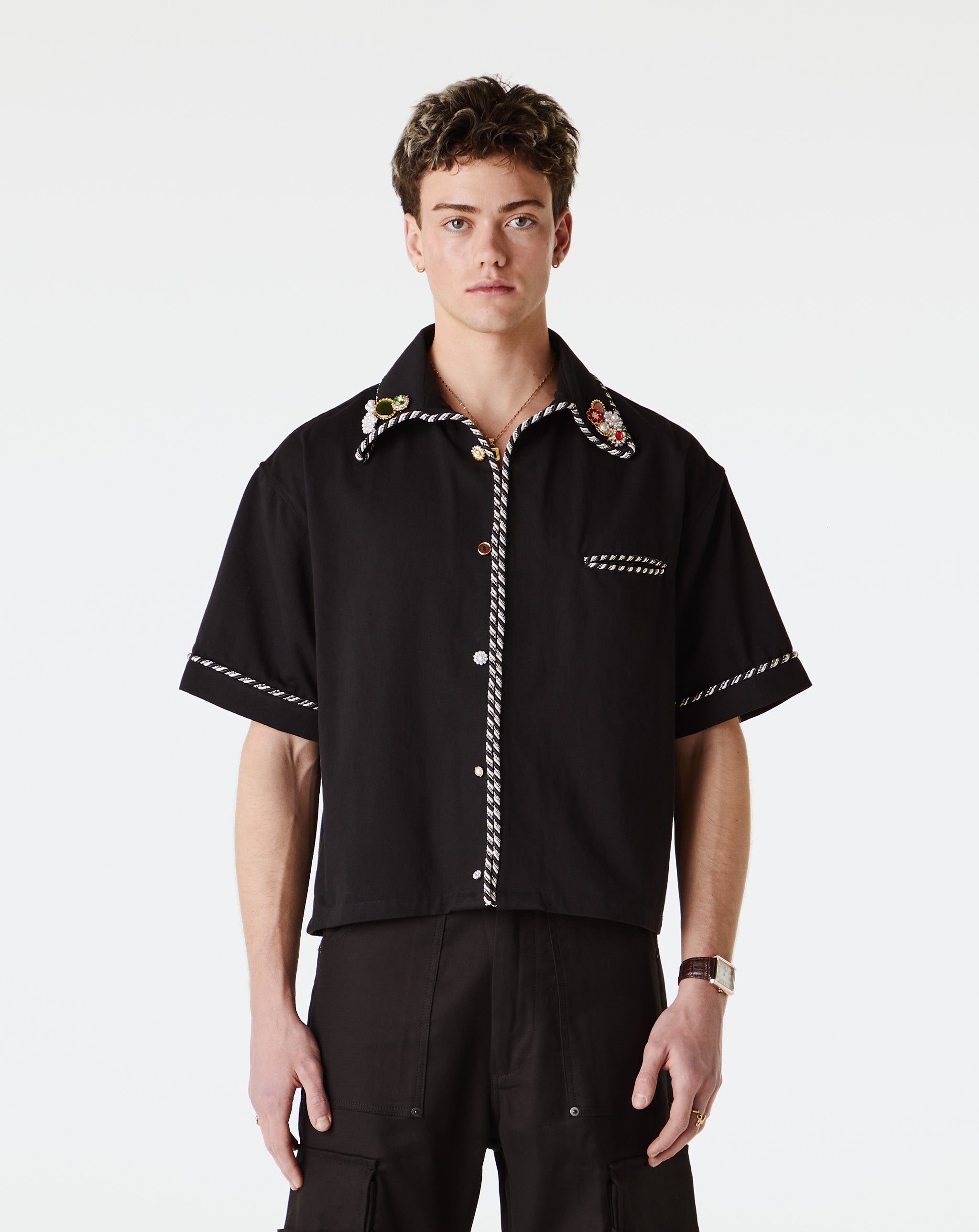 Kody Phillips - Kailani Faux - Embellished Lasso Shirt - faith