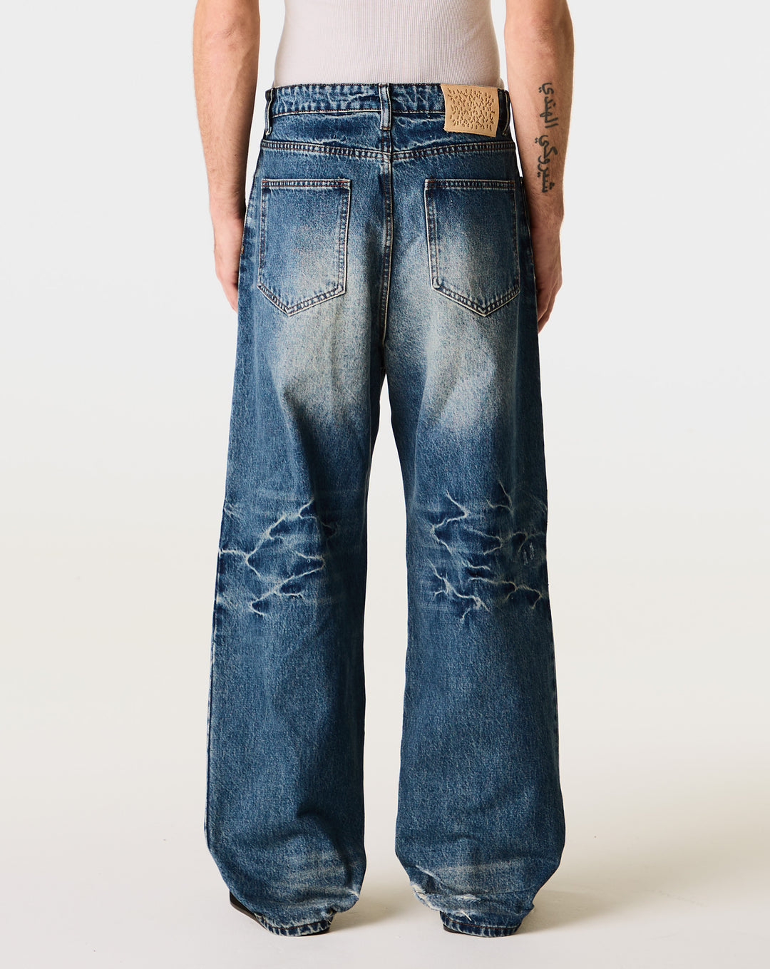 Basketcase Gallery Lax Baggy Denim Sugarcane Wash - XHIBITION