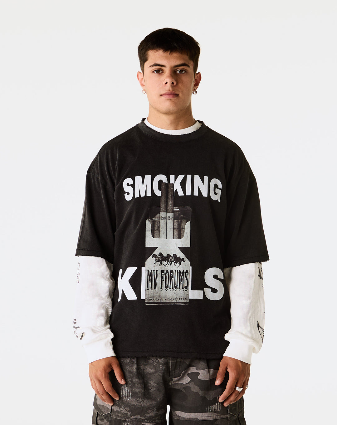 MV FORUMS Smoking Kills Short Sleeve T-Shirt - XHIBITION