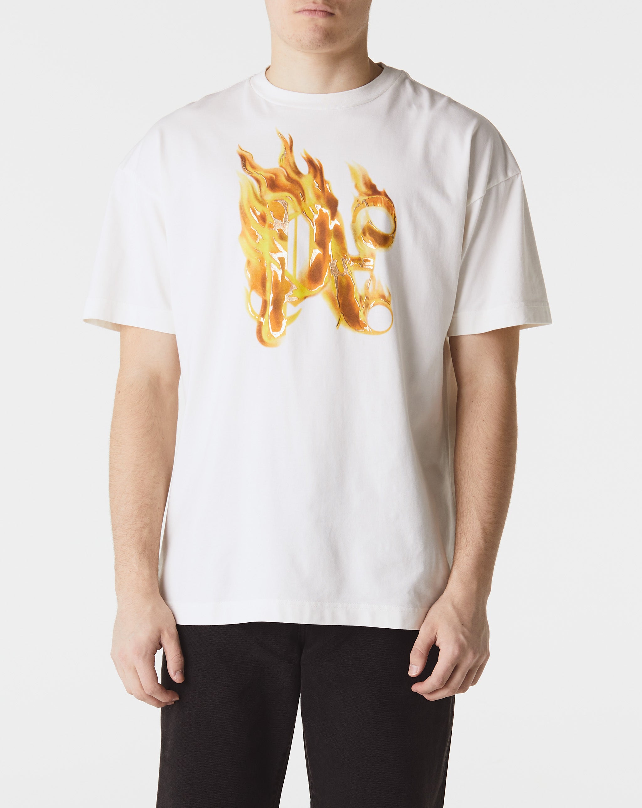 Palm Angels Burning Monogram T-Shirt  - XHIBITION
