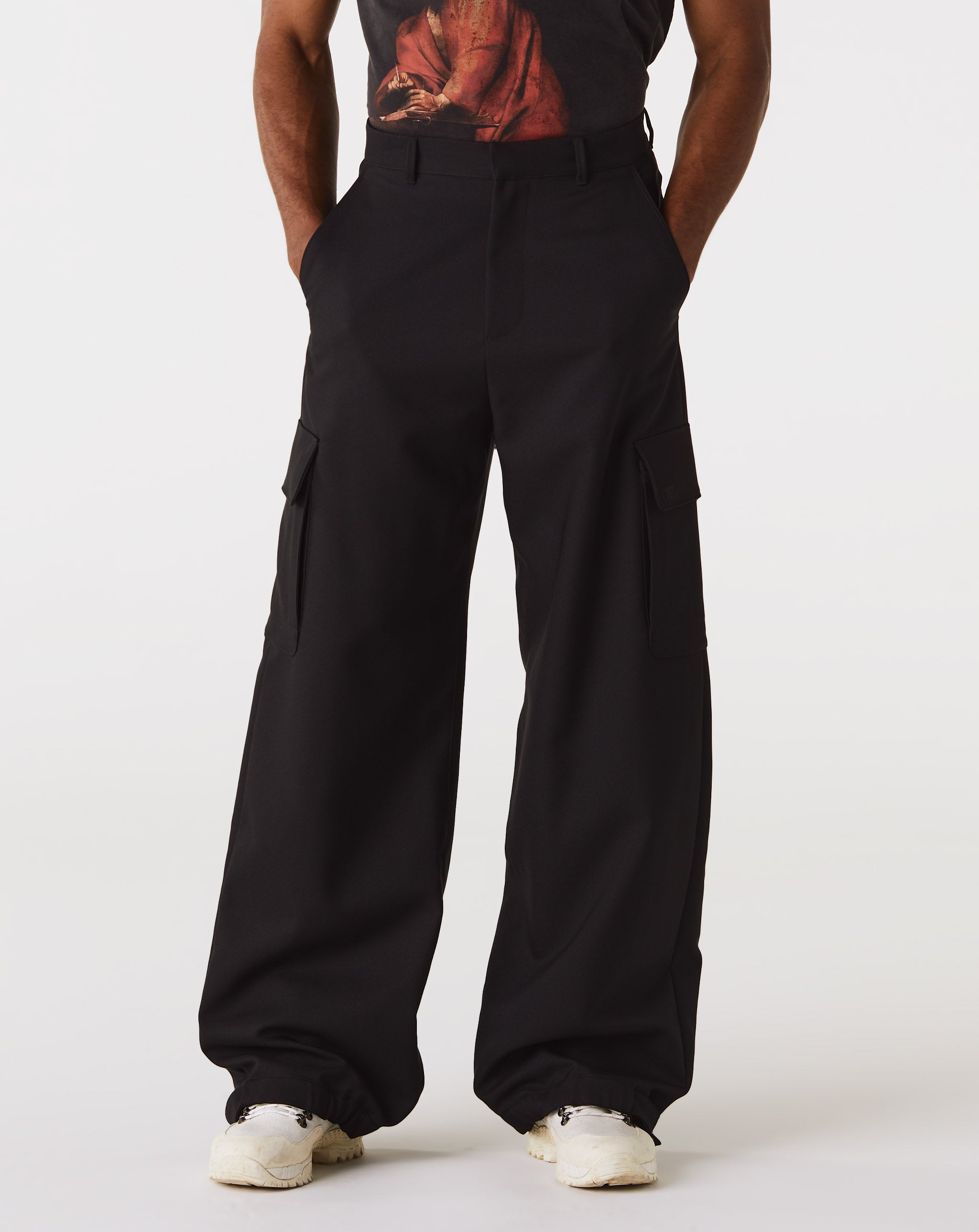 Off-White Embroidered Drill Cargo Pant  - XHIBITION