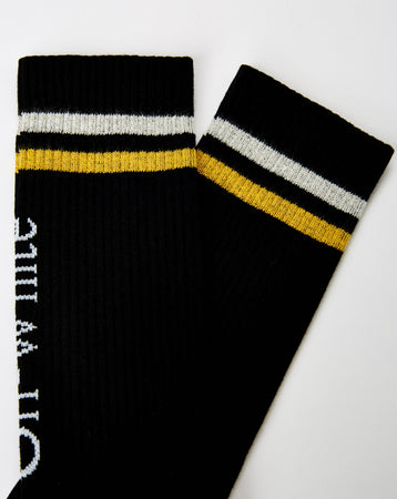 Off-White Stripes Big Logo Long Socks  - XHIBITION