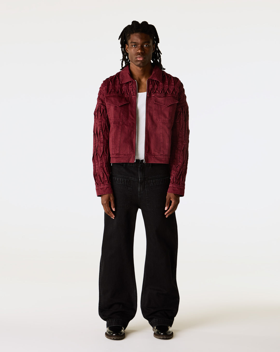 Pas Une Marque Pintack Denim Jacket - XHIBITION