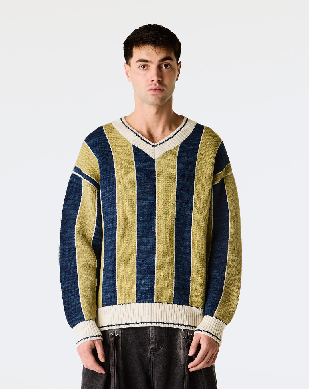 Pas Une Marque Stripes Knitted Long Sleeve - XHIBITION