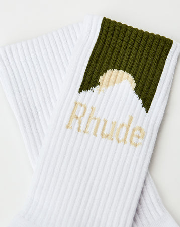 Rhude Mountain Logo Sock  - XHIBITION