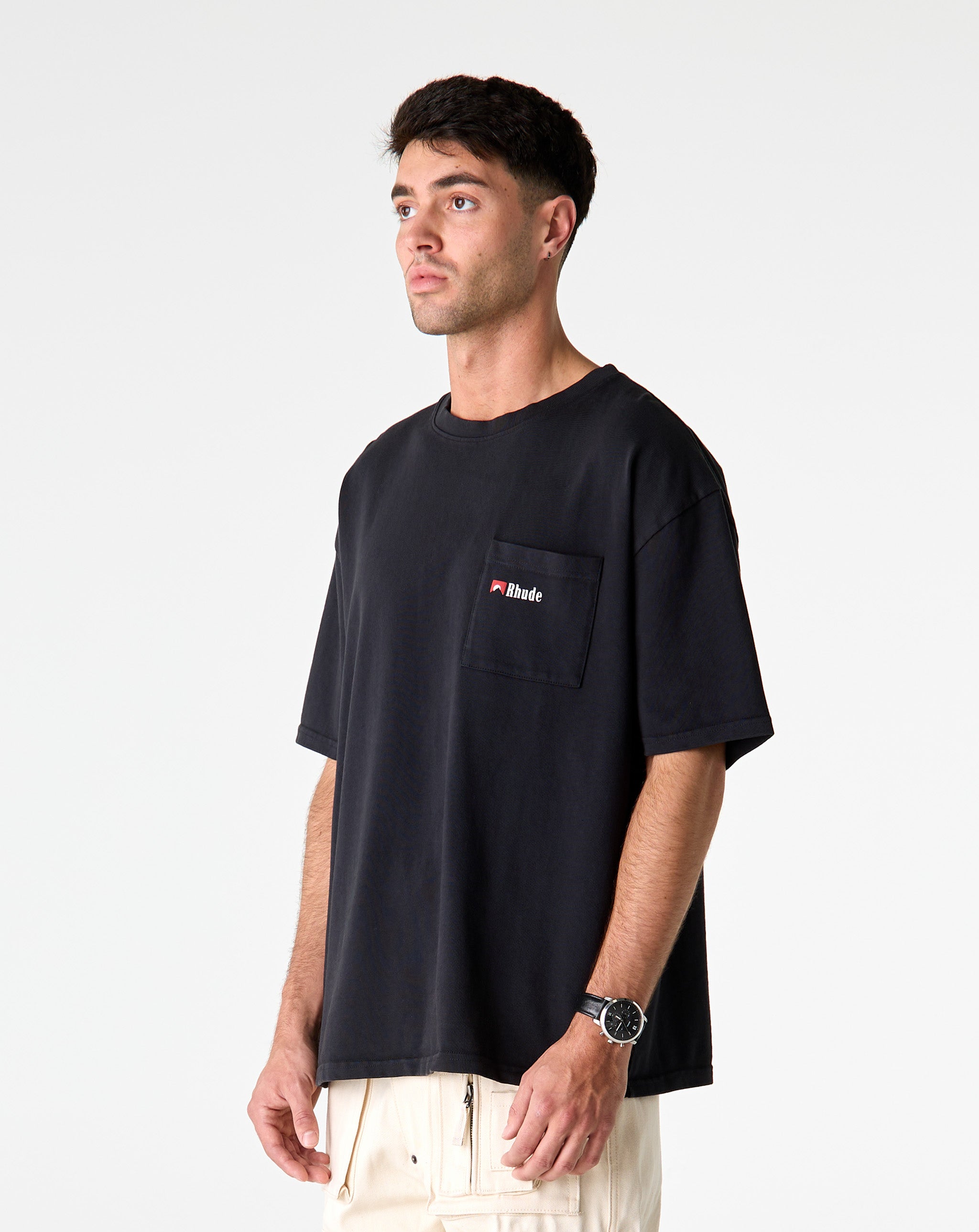 Rhude Moonlight Wolf Pocket T-Shirt - XHIBITION