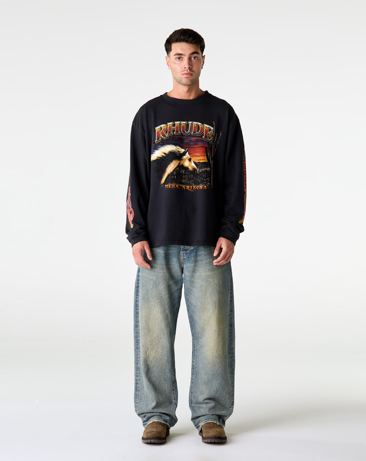 Rhude Mesa Stallion Long Sleeve T-Shirt - XHIBITION