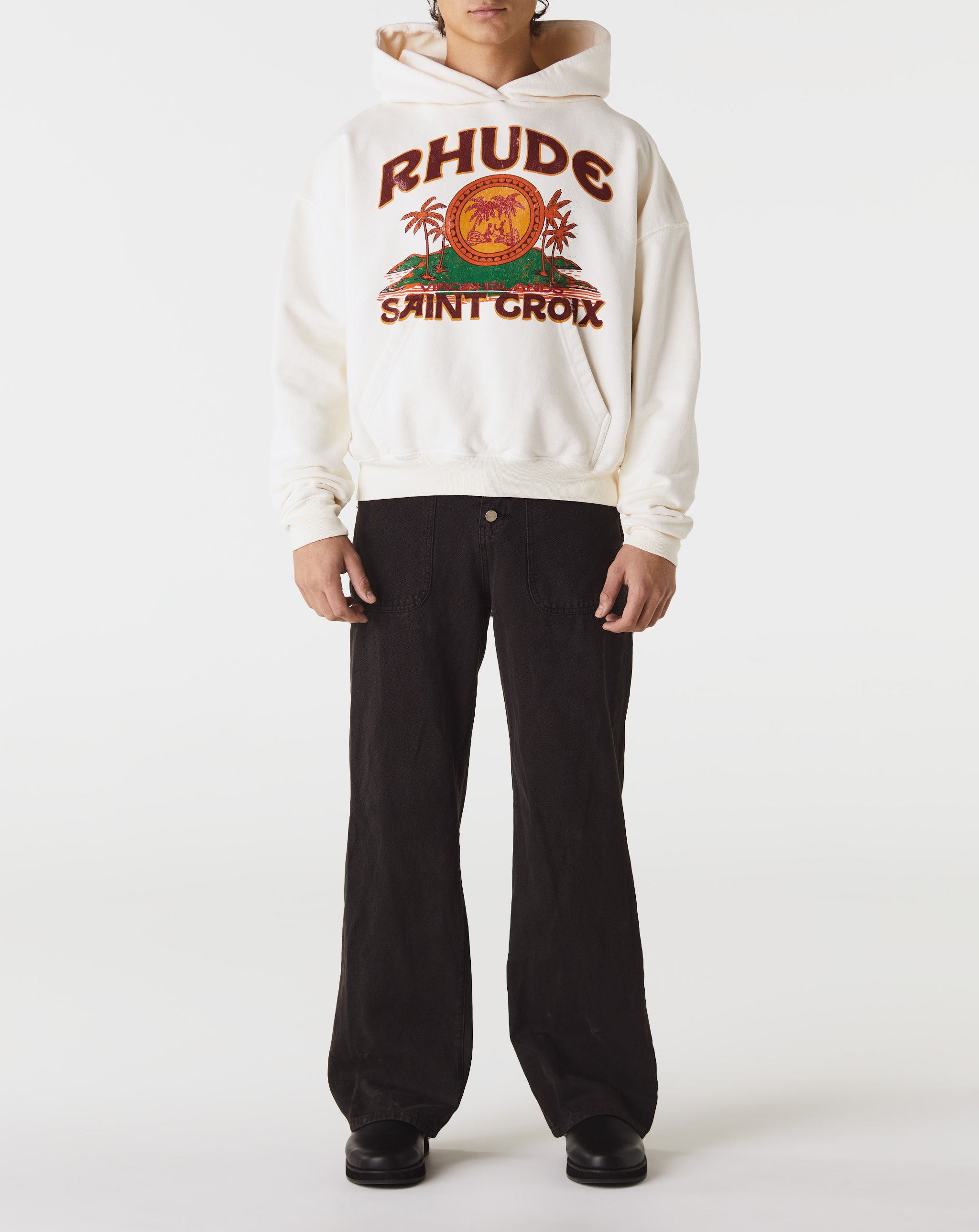 Rhude Calvin Klein Jeans Plus Sort sweatshirt med guld-monogram  - Cheap Erlebniswelt-fliegenfischen Jordan outlet