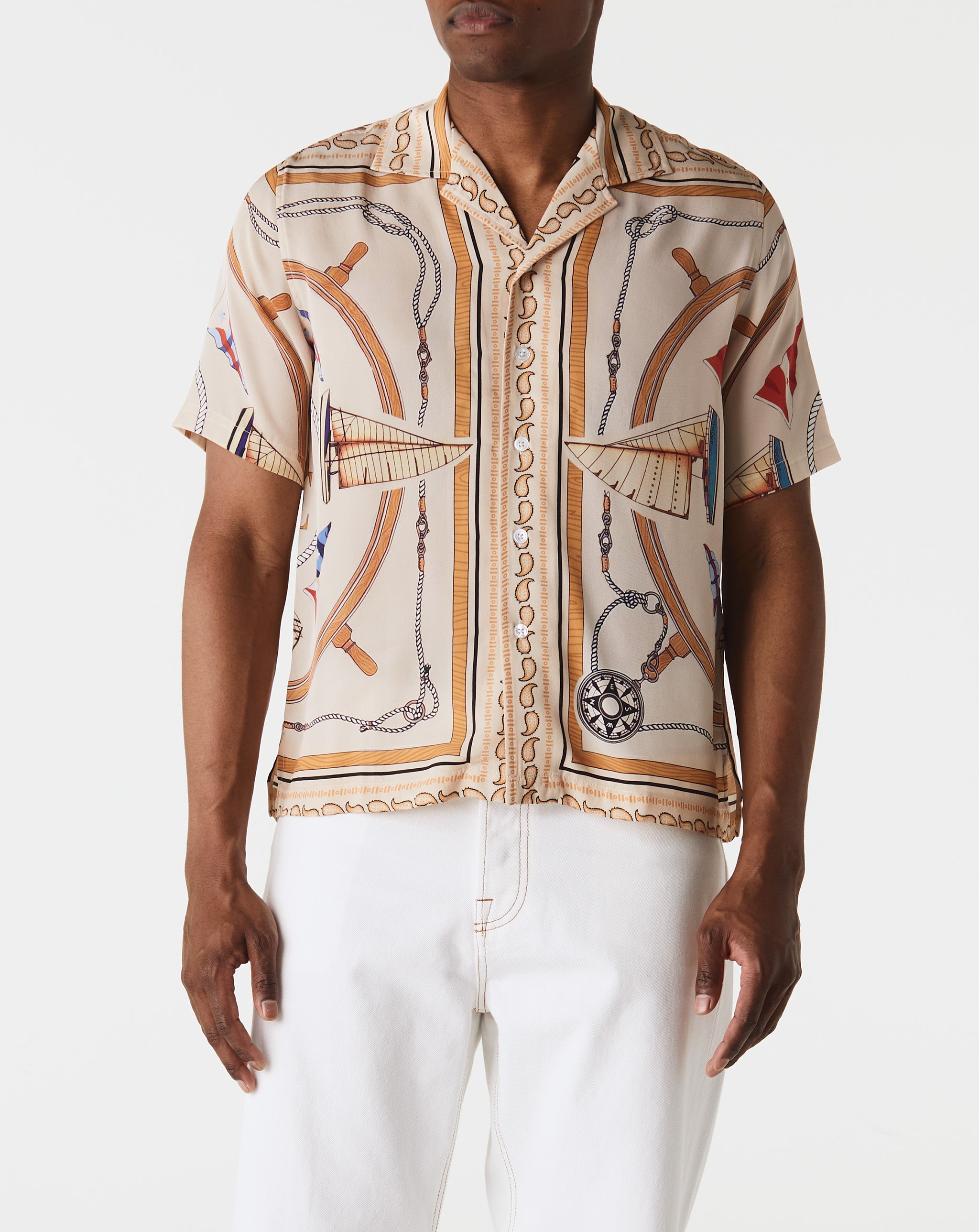 Rhude Rhude Linen Cuban Shirt  - Cheap Atelier-lumieres Jordan outlet